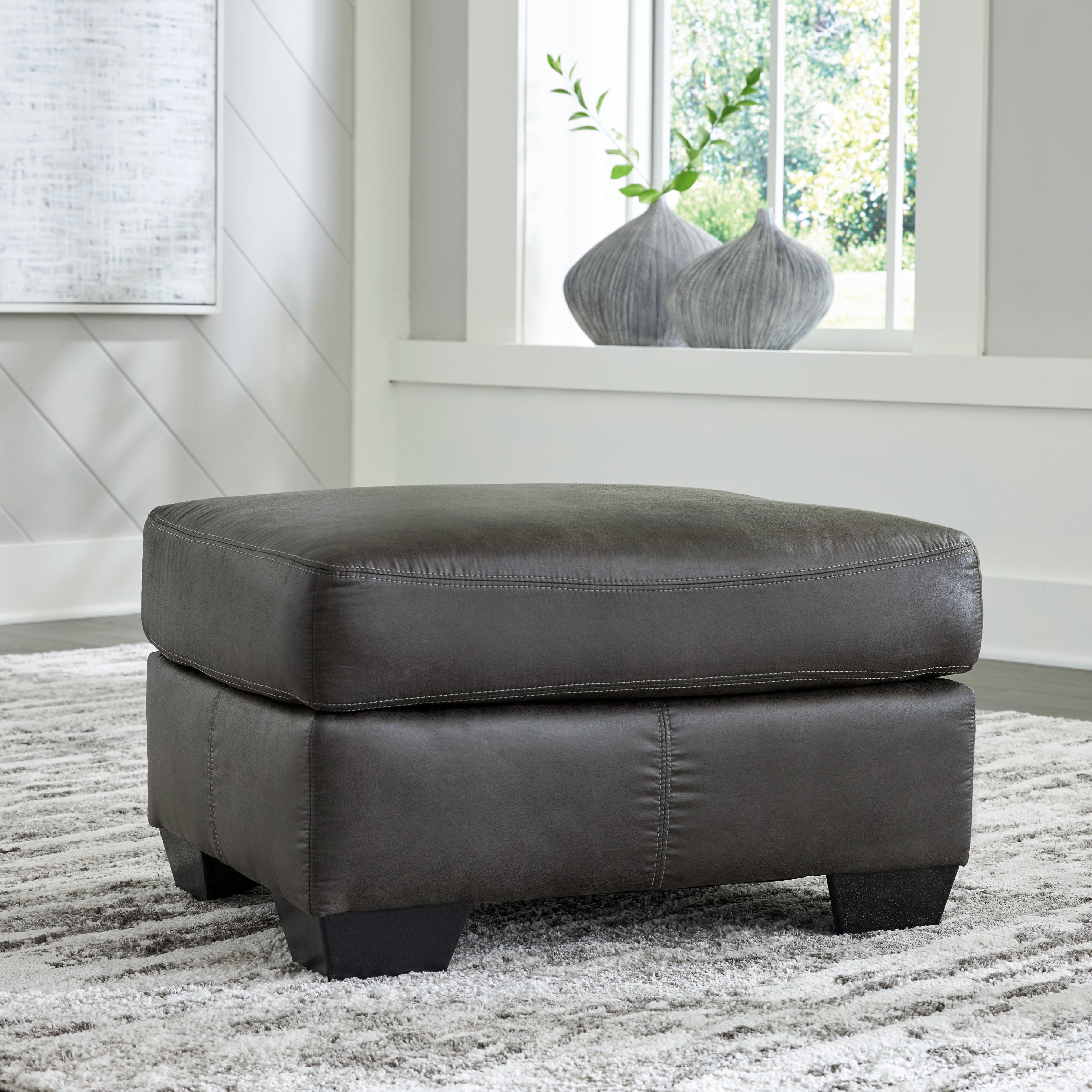 3 Brothers Decor - Ashley Furniture - Bladen Living Room - Ottoman / Slate - 1202114