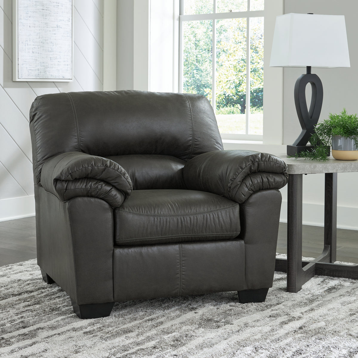 3 Brothers Decor - Ashley Furniture - Bladen Living Room - Chair / Slate - 1202120