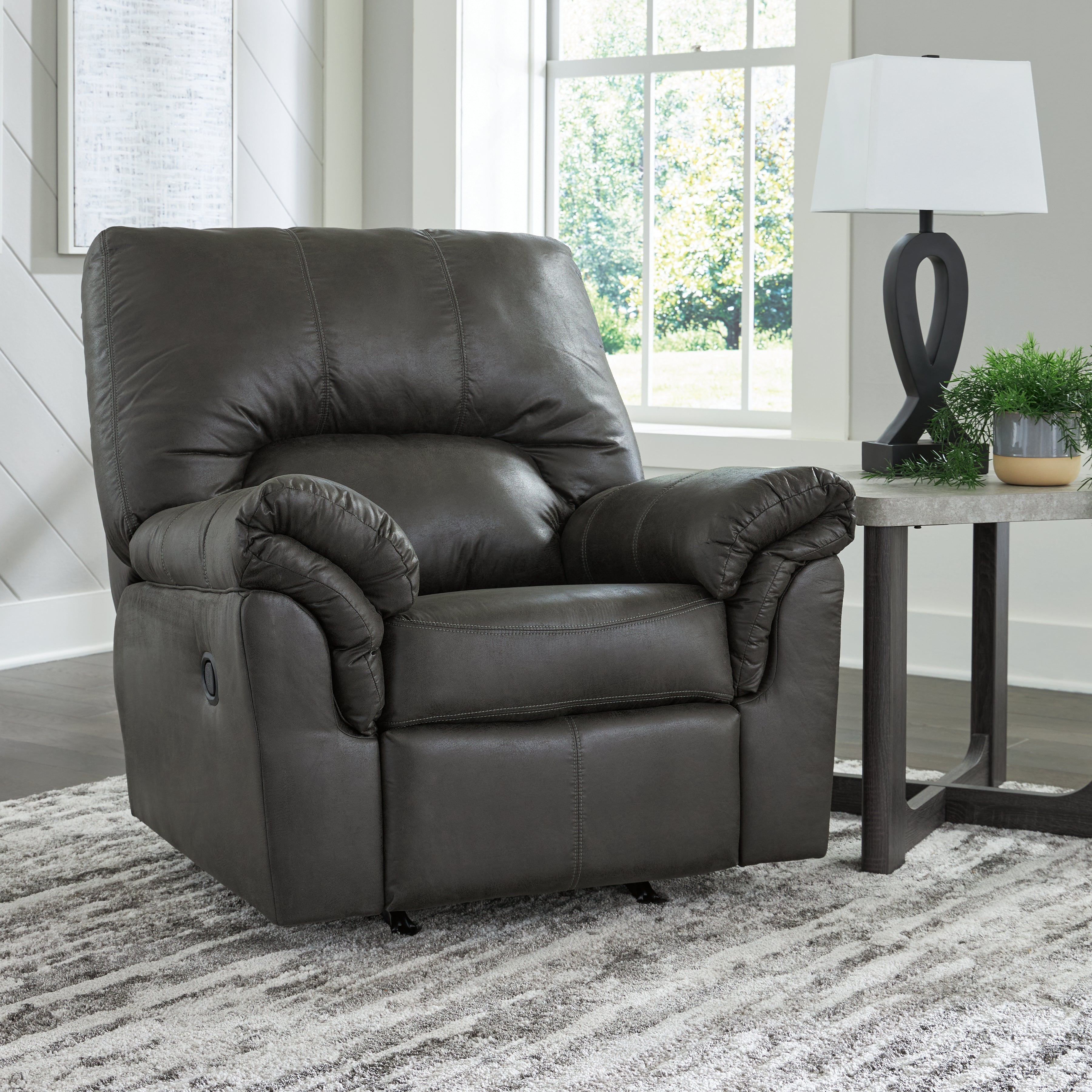 3 Brothers Decor - Ashley Furniture - Bladen Living Room - Rocker Recliner / Slate - 1202125