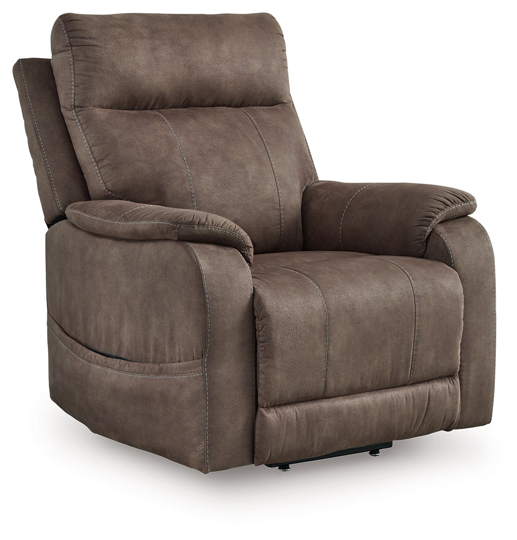 3 Brothers Decor - Ashley Furniture - Crestmeade Living Room - Power Lift Recliner / Fossil - 1350312