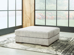 3 Brothers Decor - Ashley Furniture - Regent Park Living Room - Oversized Accent Ottoman / Pewter - 1440408