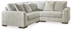 3 Brothers Decor - Ashley Furniture - Regent Park Sectional - RAF 3-Piece Sectional / Pewter - 14404S1