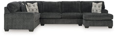 3 Brothers Decor - Ashley Furniture - Hollyview Sectional - LAF 3-Piece Sectional with Chaise / Shadow - 15205S1