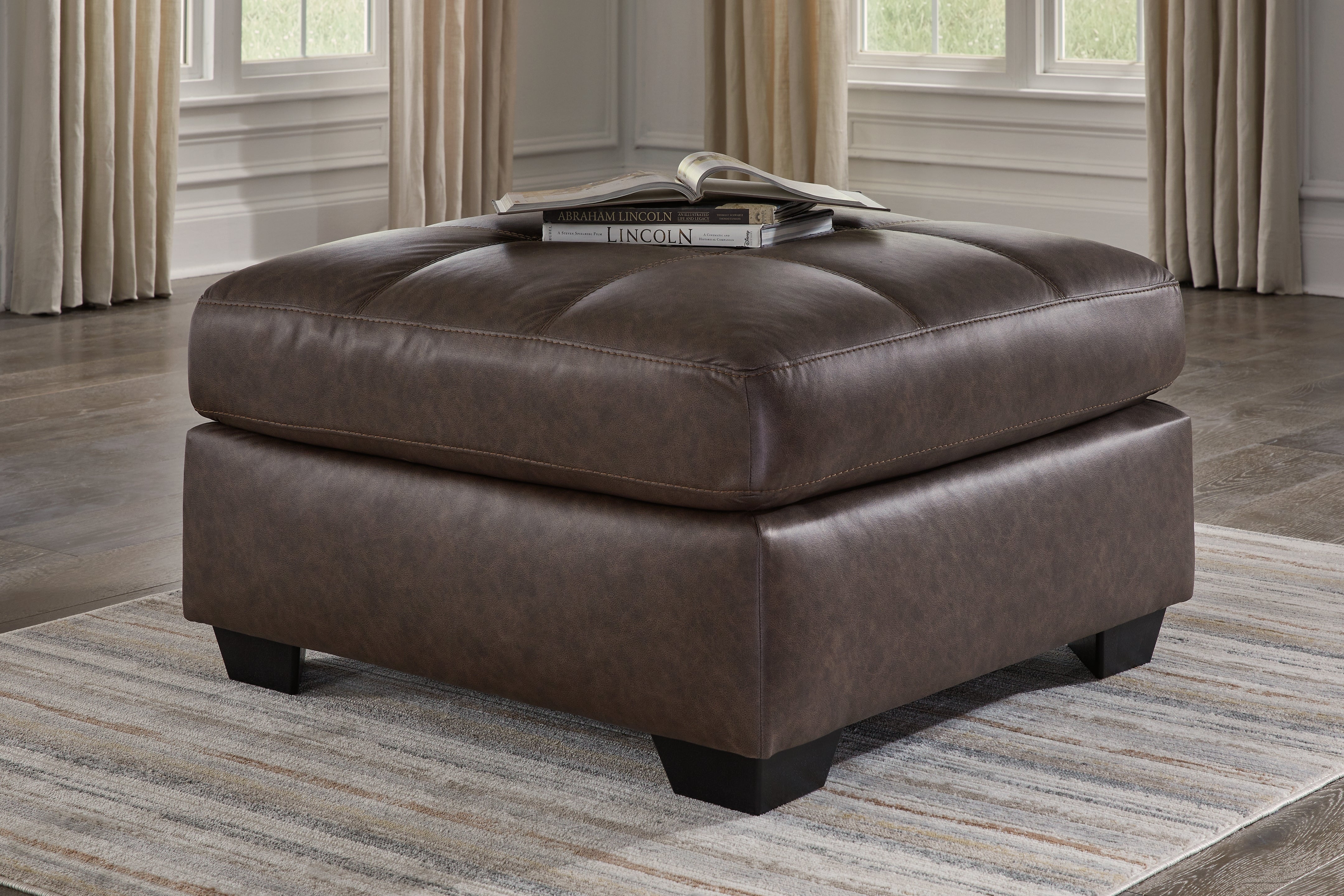 3 Brothers Decor - Ashley Furniture - Barlin Mills Living Room - Oversized Accent Ottoman / Umber - 1700308