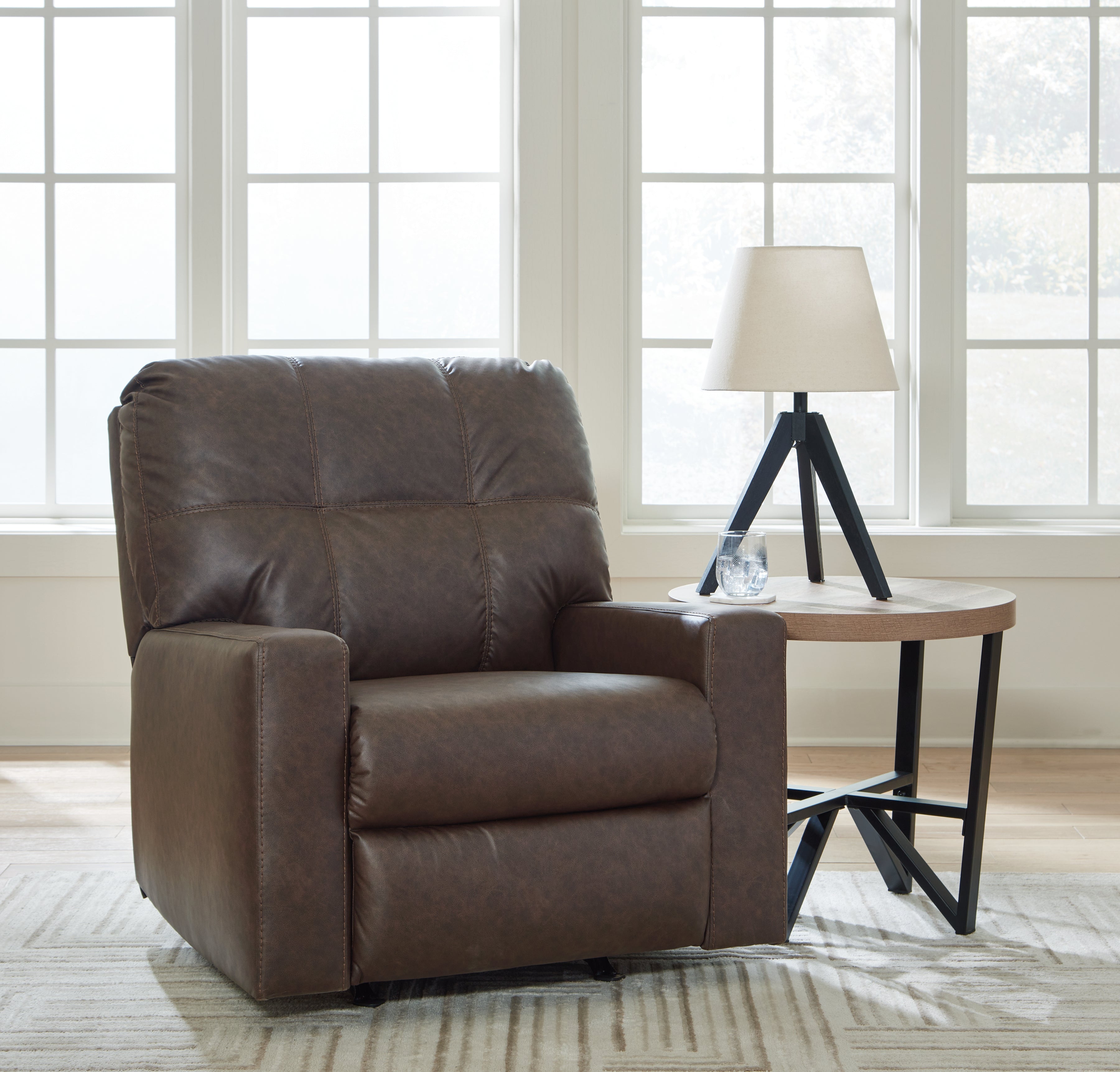3 Brothers Decor - Ashley Furniture - Barlin Mills Living Room - Rocker Recliner / Umber - 1700325