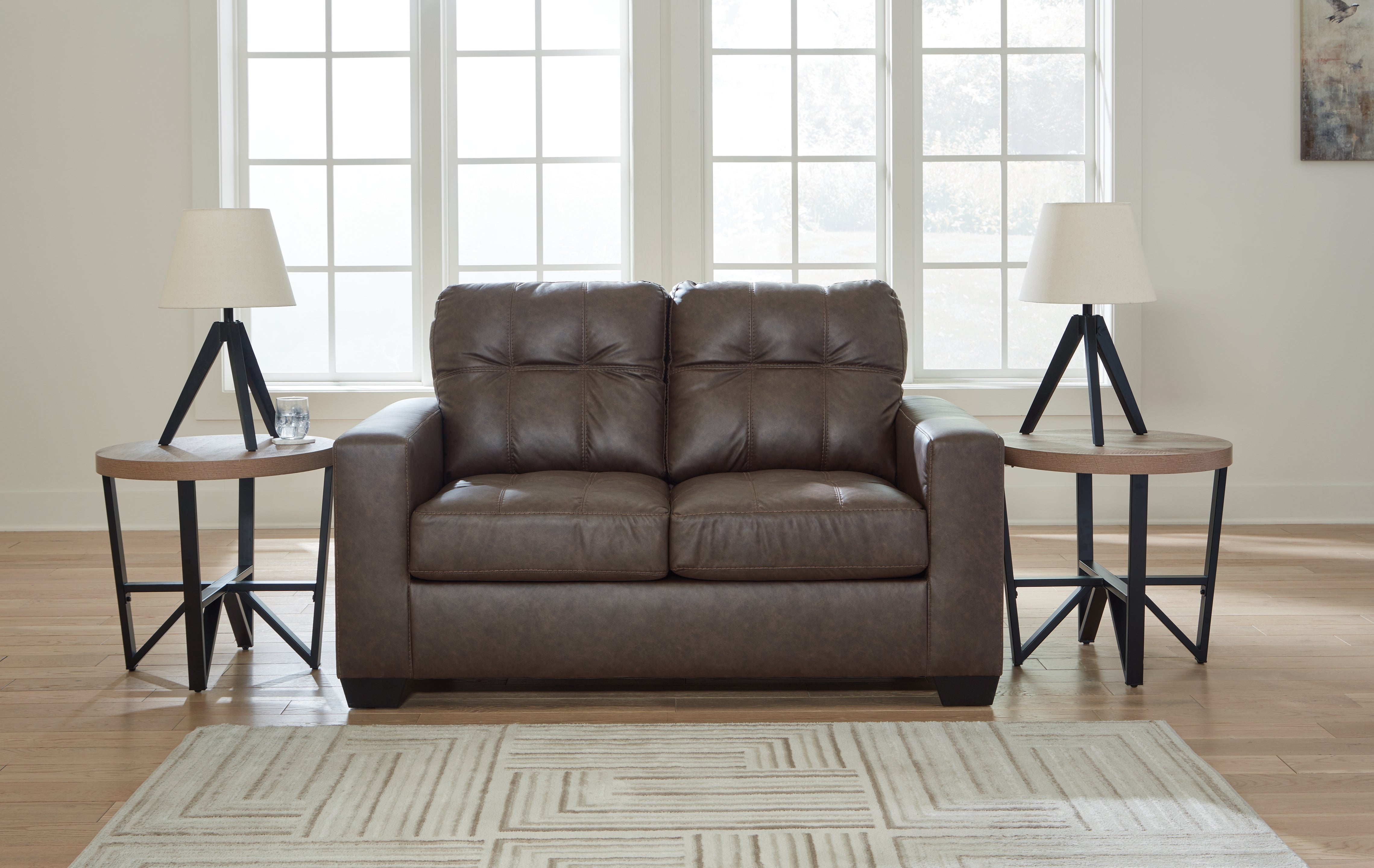 3 Brothers Decor - Ashley Furniture - Barlin Mills Living Room - Loveseat / Umber - 1700335