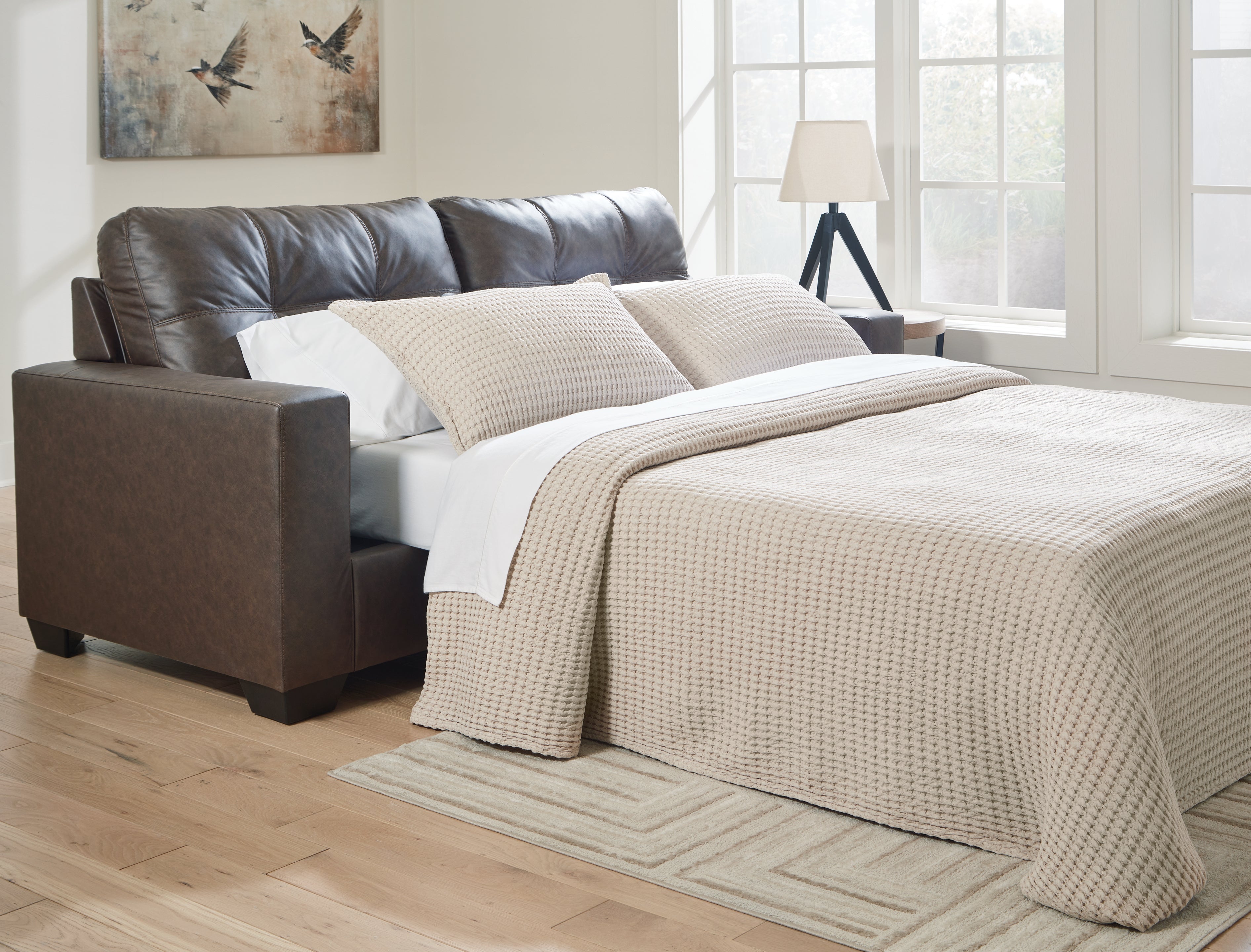 3 Brothers Decor - Ashley Furniture - Barlin Mills Living Room - Queen Sofa Sleeper / Umber - 1700339