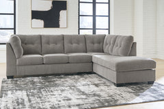 3 Brothers Decor - Ashley Furniture - Lanelly Sectional - LAF 2-Piece Sectional with Chaise / Alloy - 17504S1