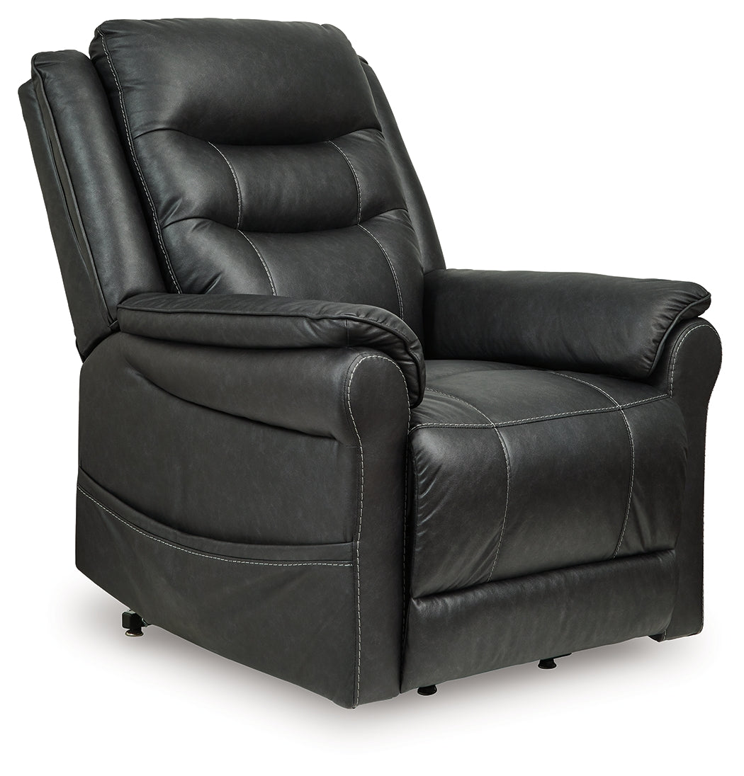 3 Brothers Decor - Ashley Furniture - Oatman Living Room - Power Lift Recliner / Umber - 1800412