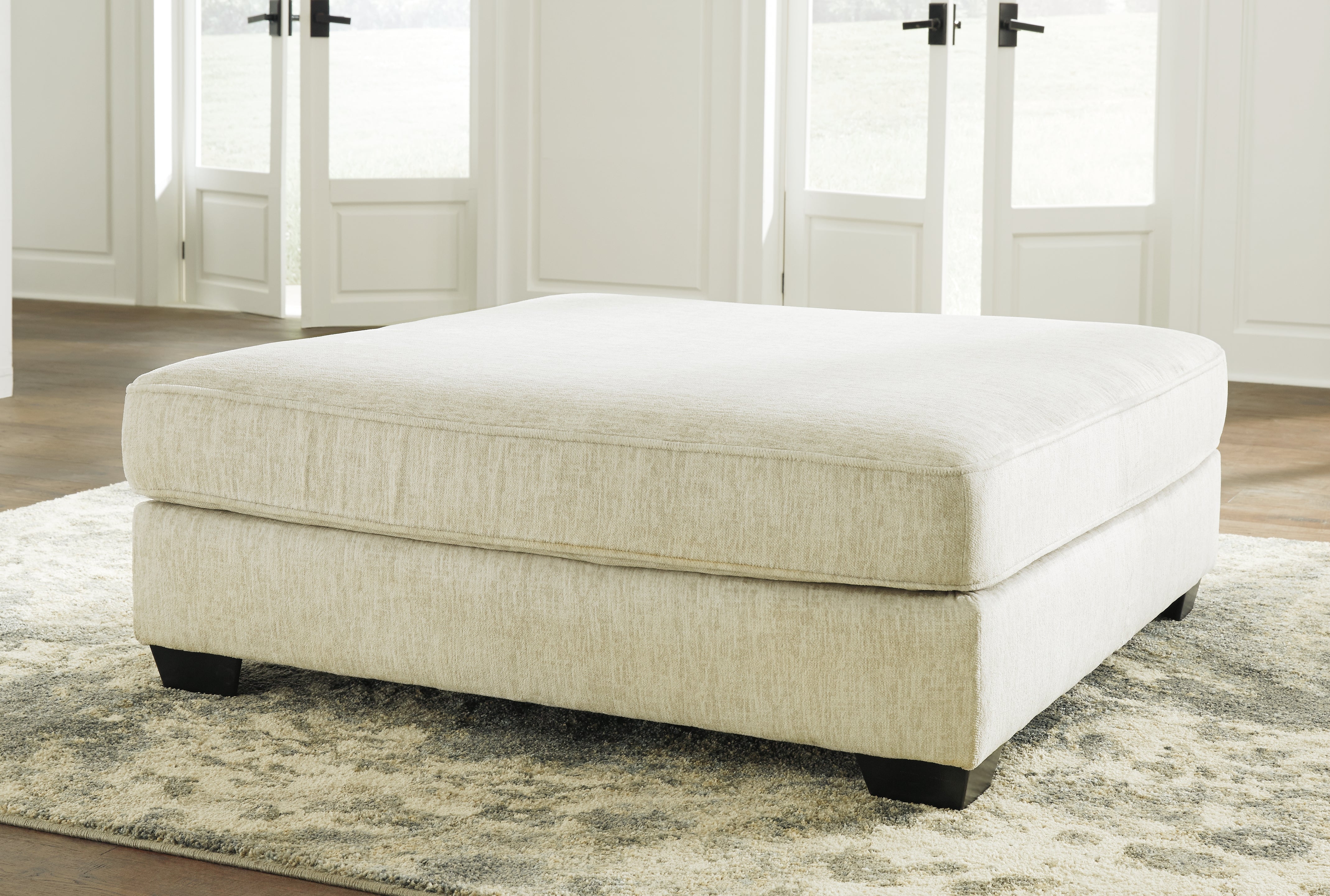 3 Brothers Decor - Ashley Furniture - Rawcliffe Living Room - Oversized Accent Ottoman / Parchment - 1960408