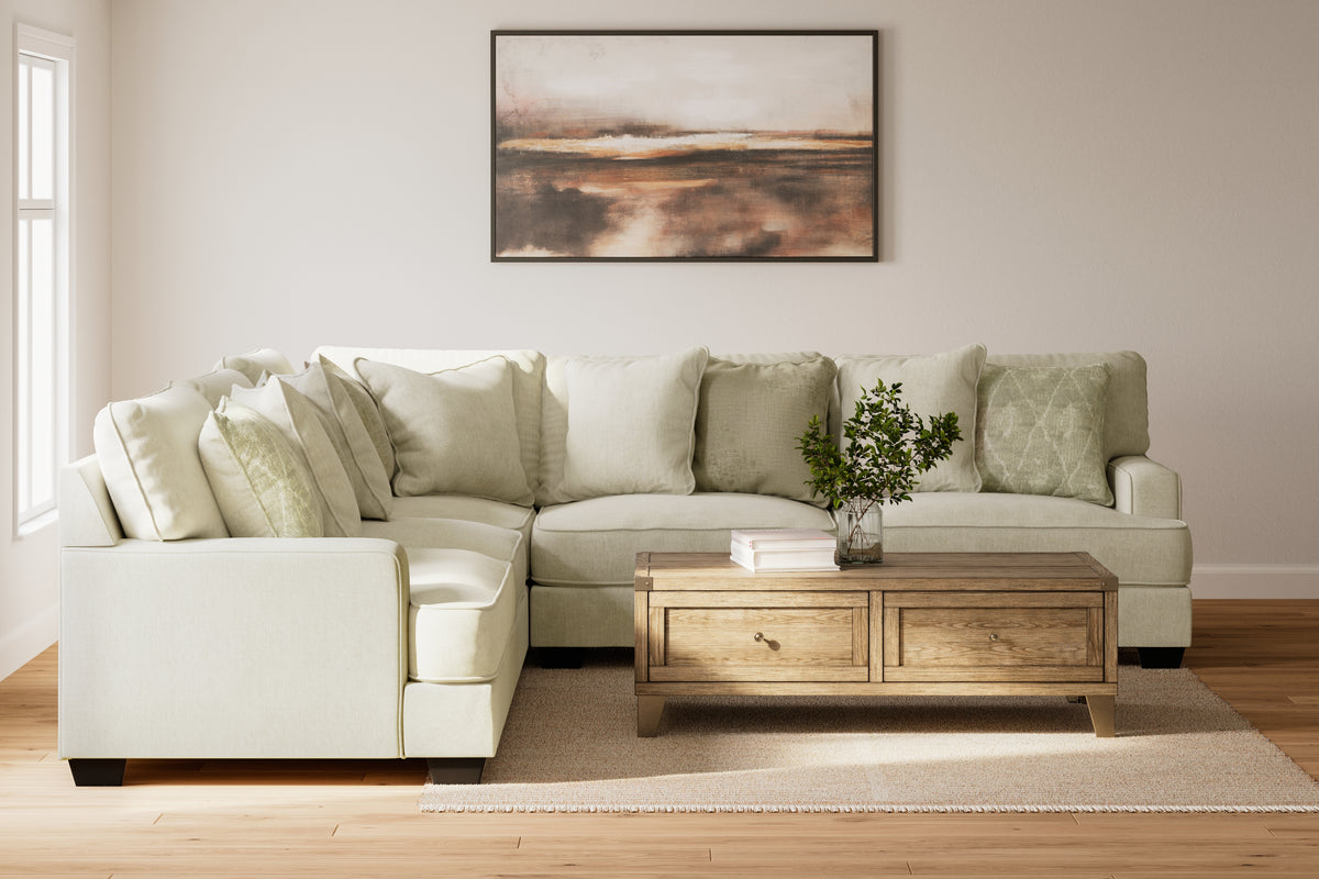 3 Brothers Decor - Ashley Furniture - Rawcliffe Sectional - LAF 3-Piece Sectional / Parchment - 19604S1