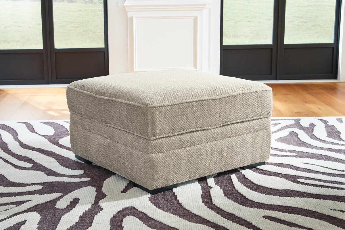 3 Brothers Decor - Ashley Furniture - Calnita Living Room - Ottoman With Storage / Sisal - 2050211