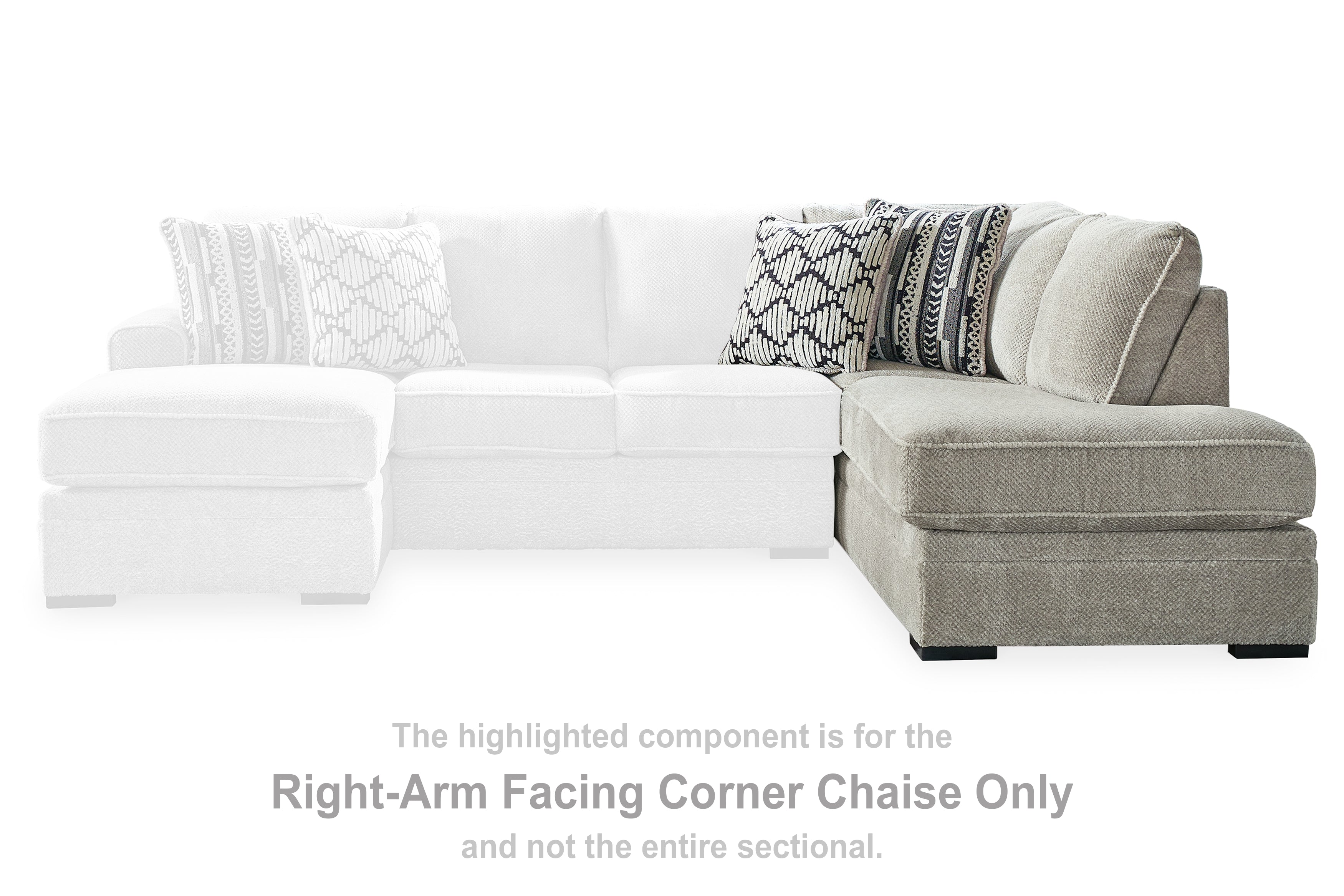 3 Brothers Decor - Ashley Furniture - Calnita Sectional - RAF Corner Chaise / Sisal - 2050217