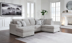 3 Brothers Decor - Ashley Furniture - Gabyleigh Sectional - LAF 2-Piece Sectional with Chaise / Nickel - 20904S1