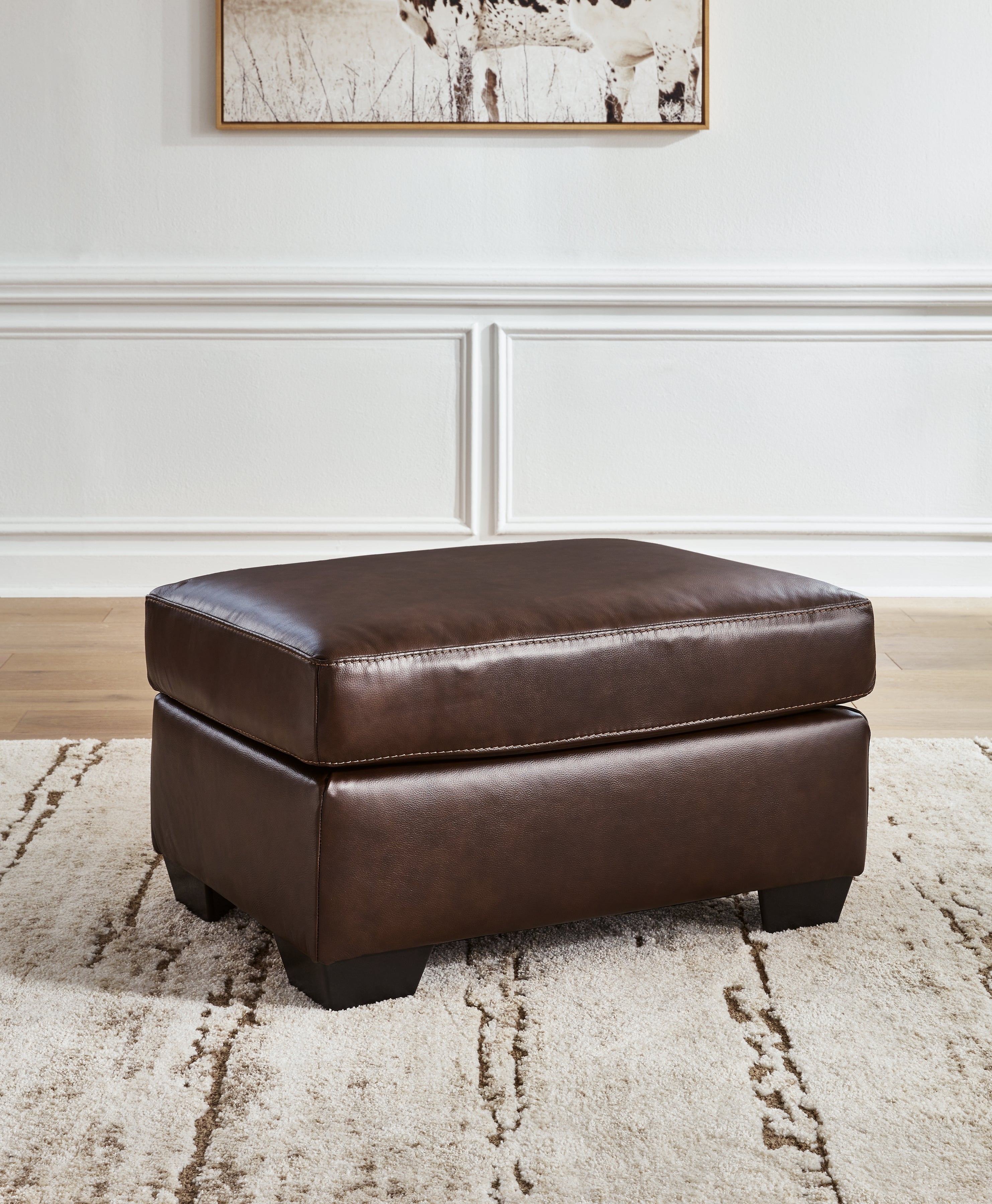 3 Brothers Decor - Ashley Furniture - Santorine Living Room - Ottoman / Dark Brown - 2170614