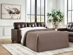3 Brothers Decor - Ashley Furniture - Santorine Living Room - Queen Sofa Sleeper / Dark Brown - 2170639