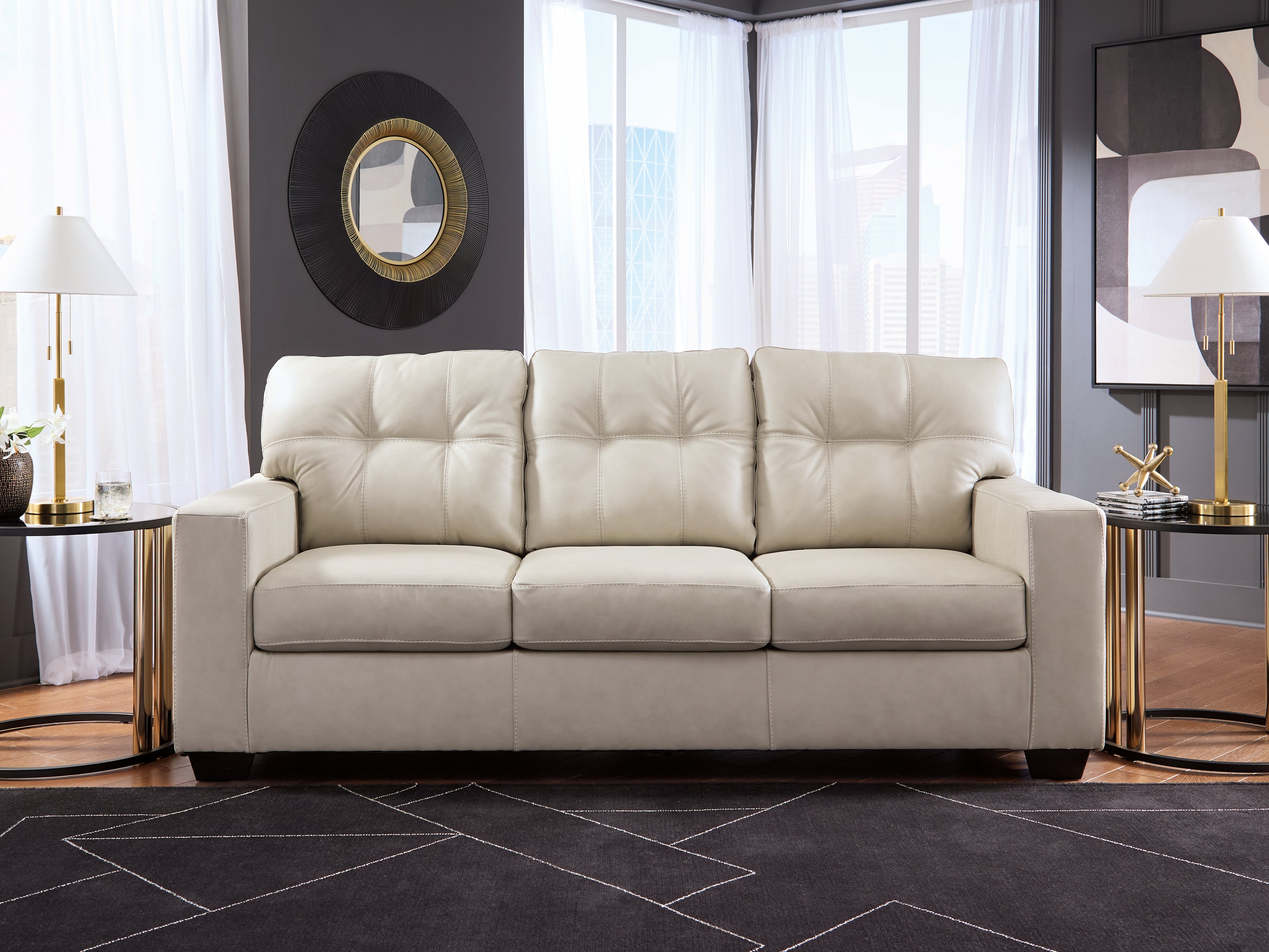 3 Brothers Decor - Ashley Furniture - Santorine Living Room - Sofa / Bone - 2170838