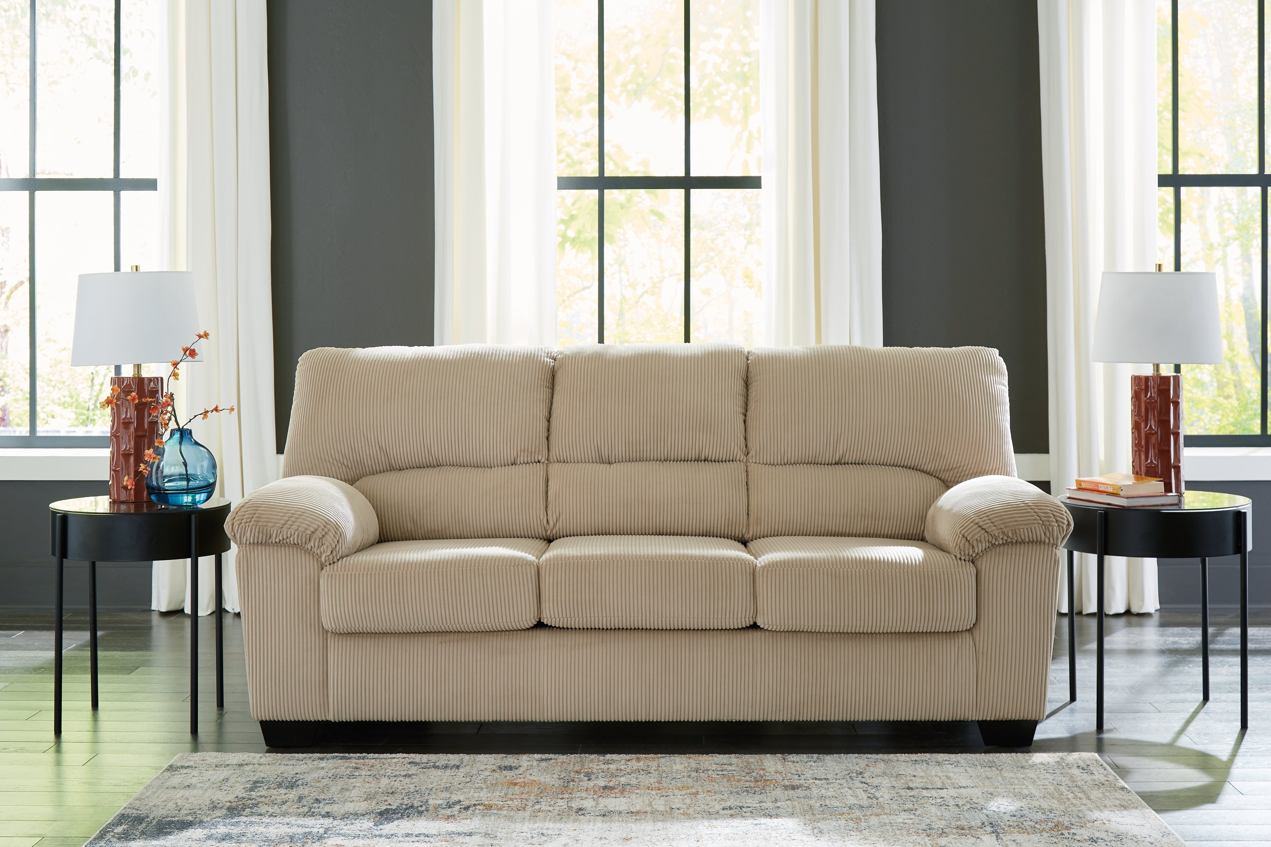 3 Brothers Decor - Ashley Furniture - SimpleJoy Living Room - Sofa / Sand - 2420338