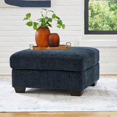 3 Brothers Decor - Ashley Furniture - Aviemore Living Room - Oversized Accent Ottoman / Ink - 2430308