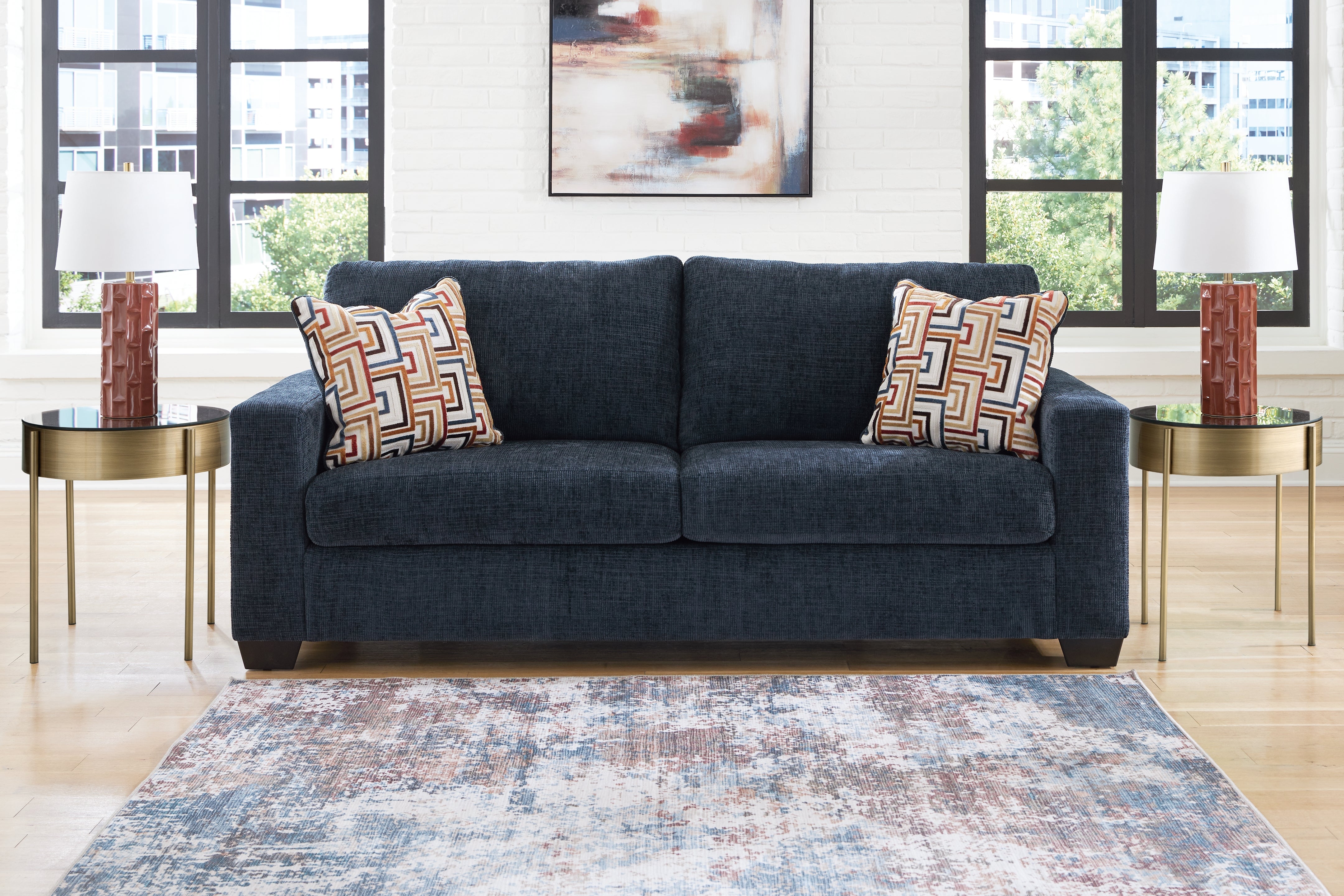 3 Brothers Decor - Ashley Furniture - Aviemore Living Room - Sofa / Ink - 2430338
