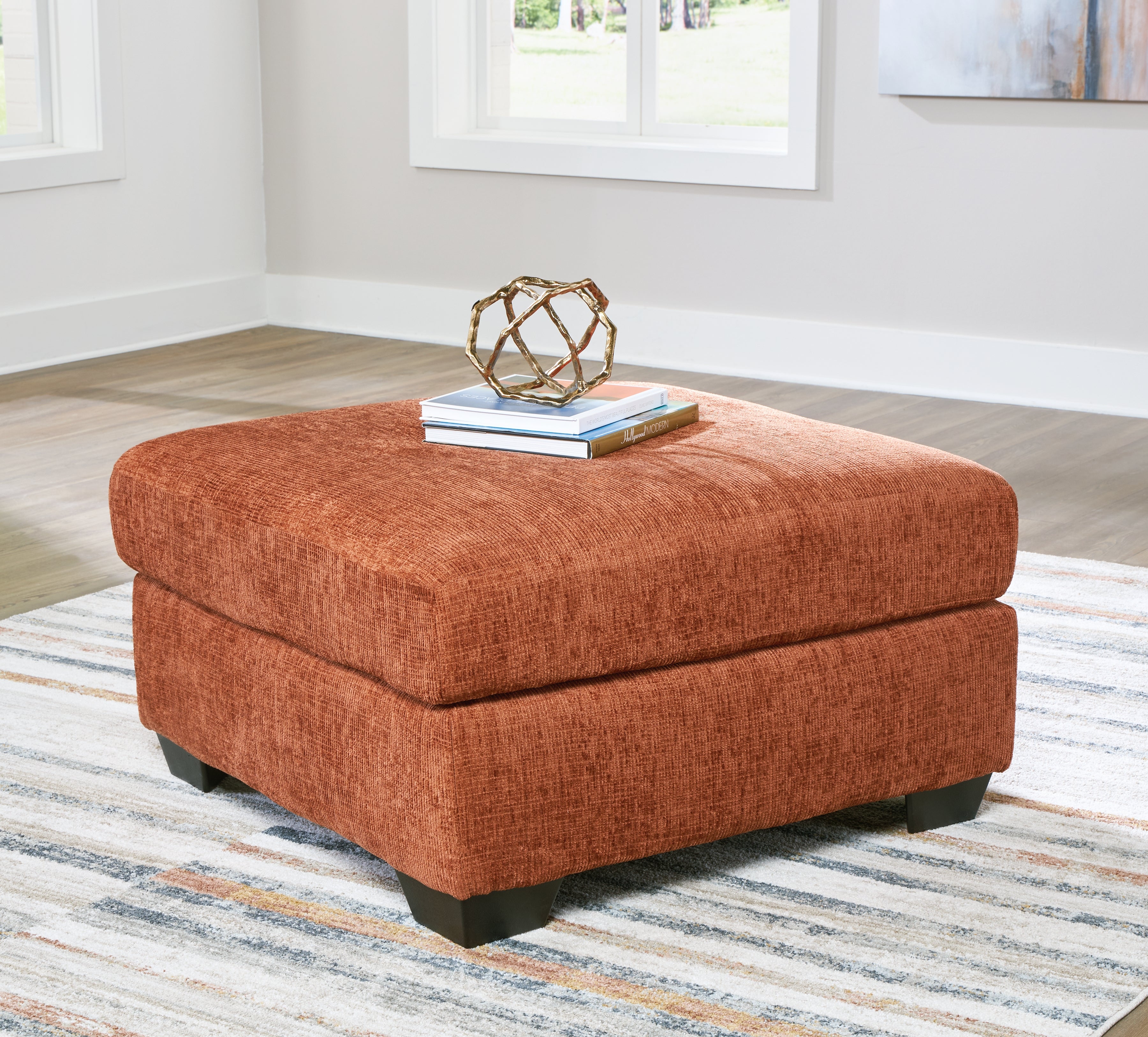 3 Brothers Decor - Ashley Furniture - Aviemore Living Room - Oversized Accent Ottoman / Spice - 2430408