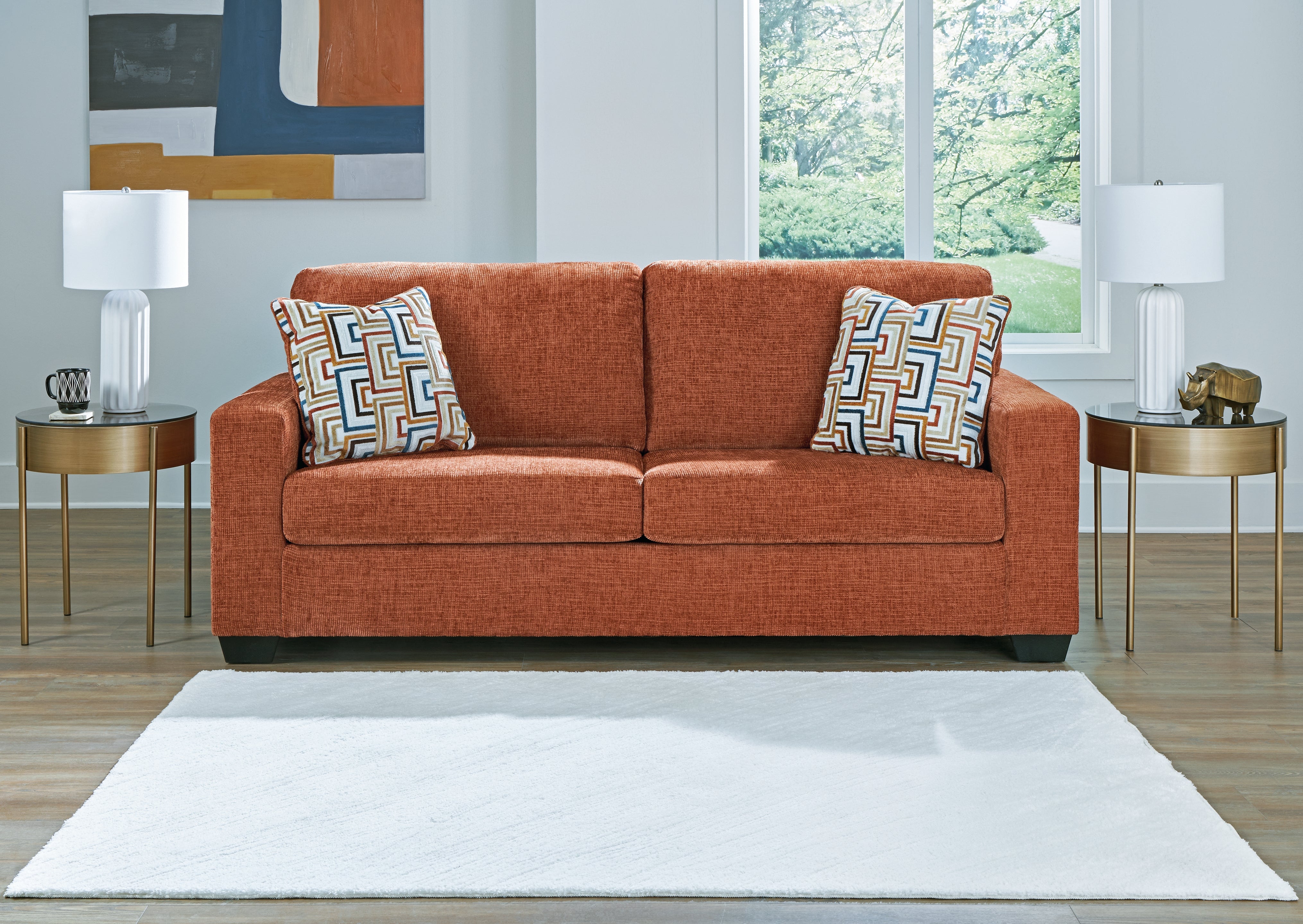 3 Brothers Decor - Ashley Furniture - Aviemore Living Room - Sofa / Spice - 2430438
