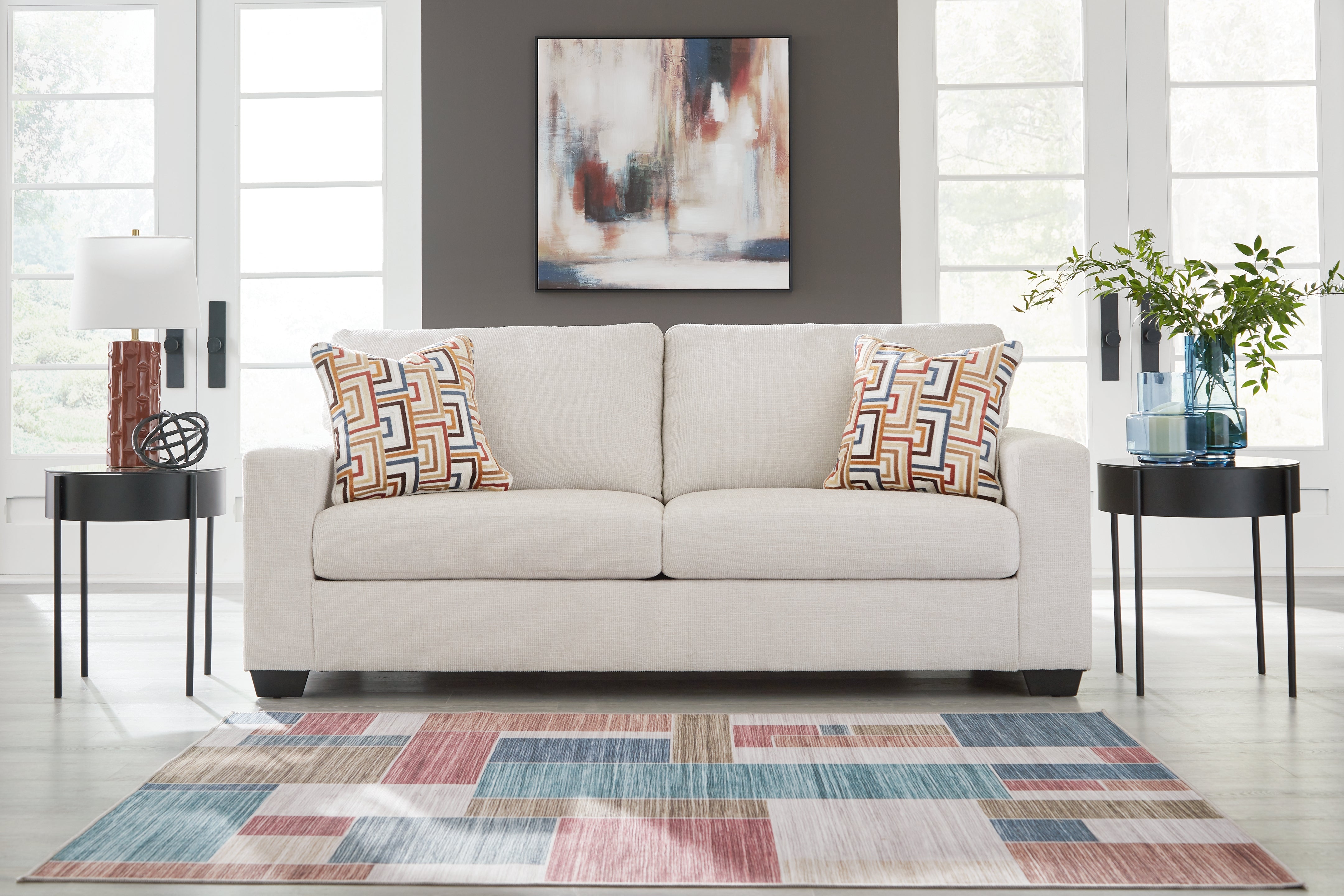 3 Brothers Decor - Ashley Furniture - Aviemore Living Room - Sofa / Stone - 2430538