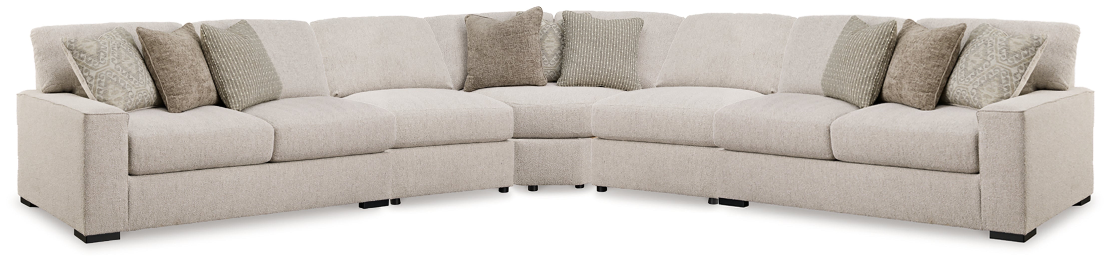 3 Brothers Decor - Ashley Furniture - Ballyton Sectional - RAF 5-Piece Sectional / Sand - 25102S3