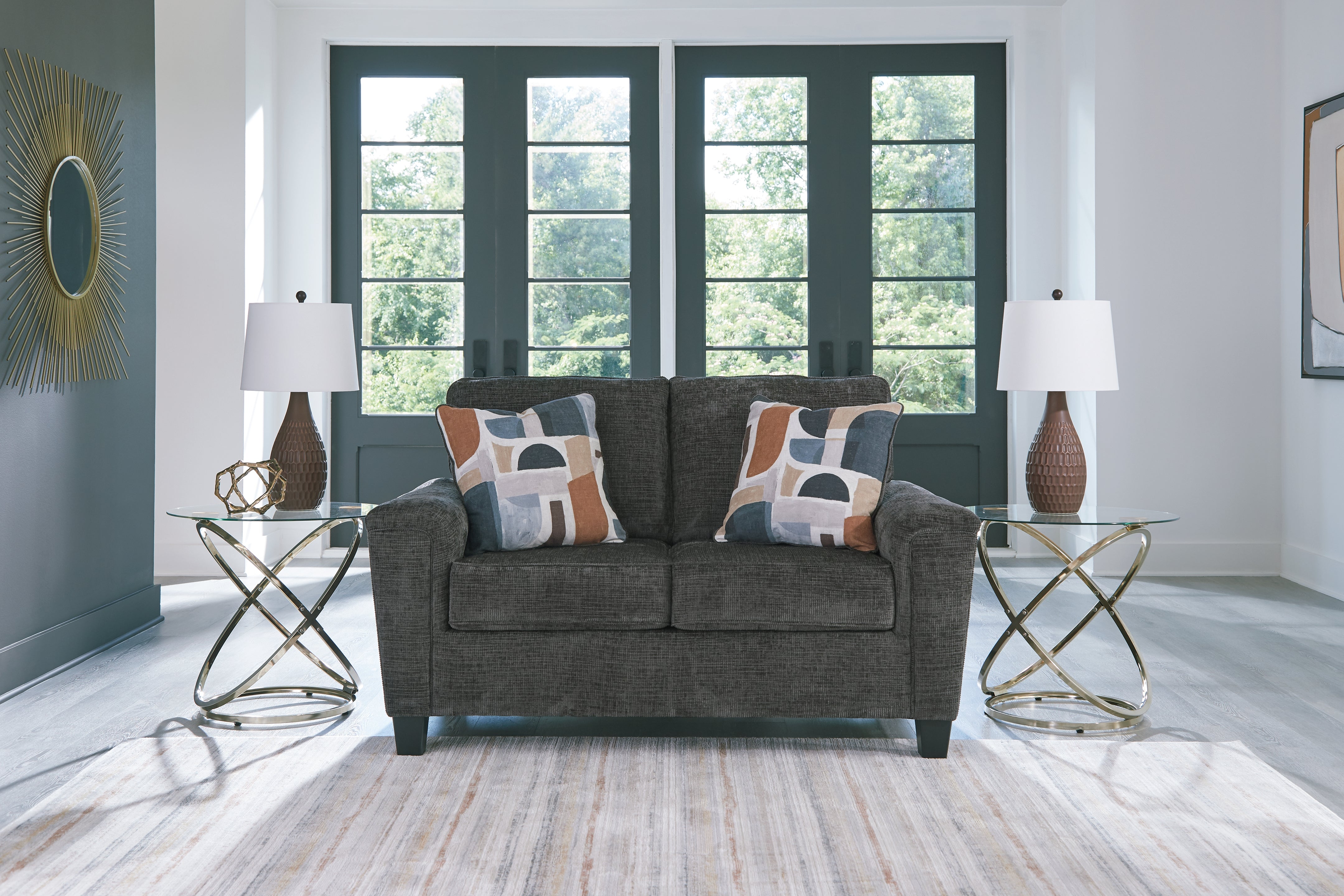 3 Brothers Decor - Ashley Furniture - Erinslane Living Room - Loveseat / Dusk - 2520635