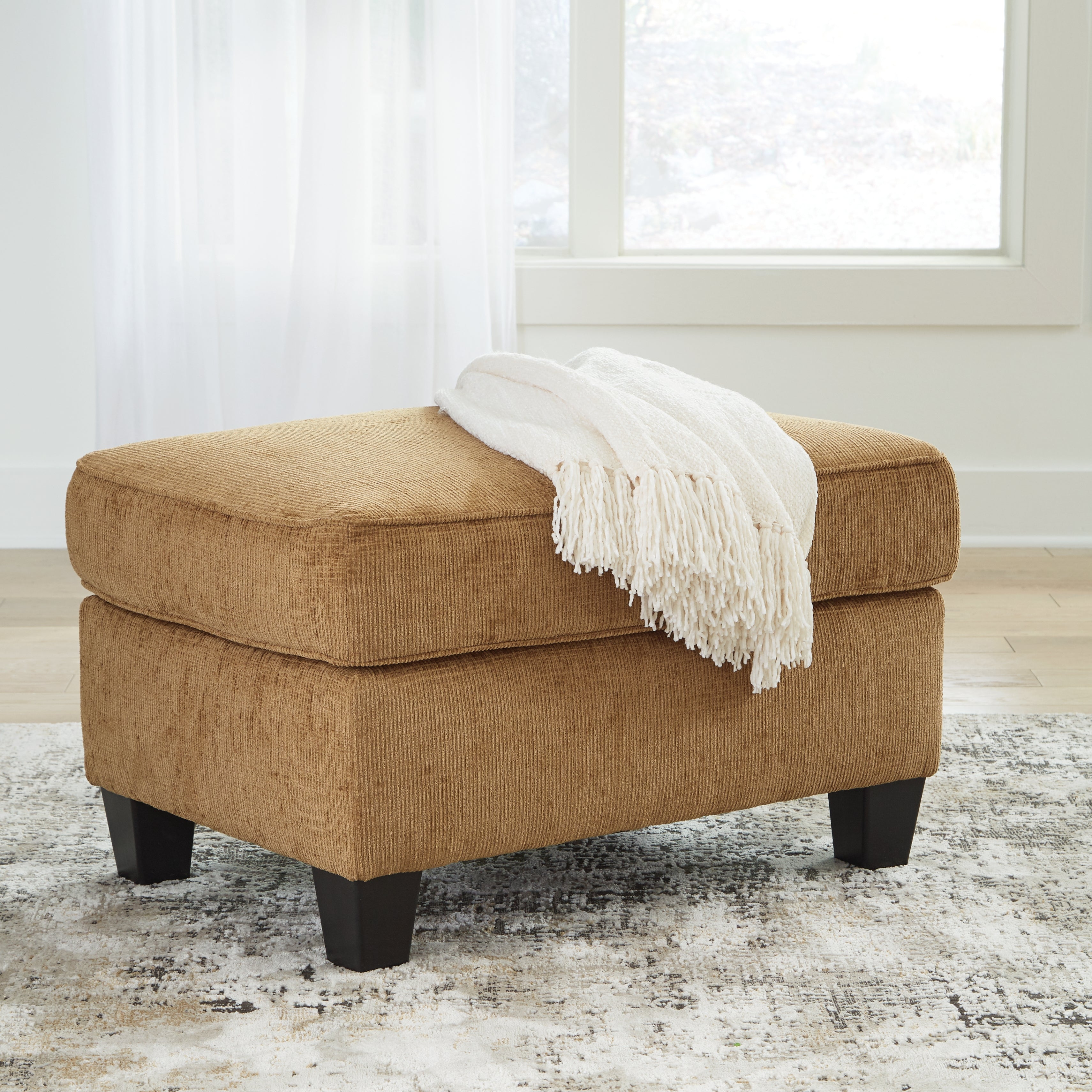 3 Brothers Decor - Ashley Furniture - Erinslane Living Room - Ottoman / Honey - 2520714