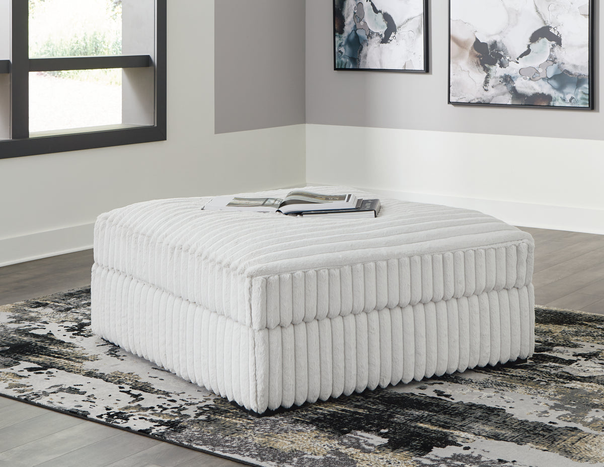 3 Brothers Decor - Ashley Furniture - Stupendous Living Room - Oversized Accent Ottoman / Alloy - 2590308