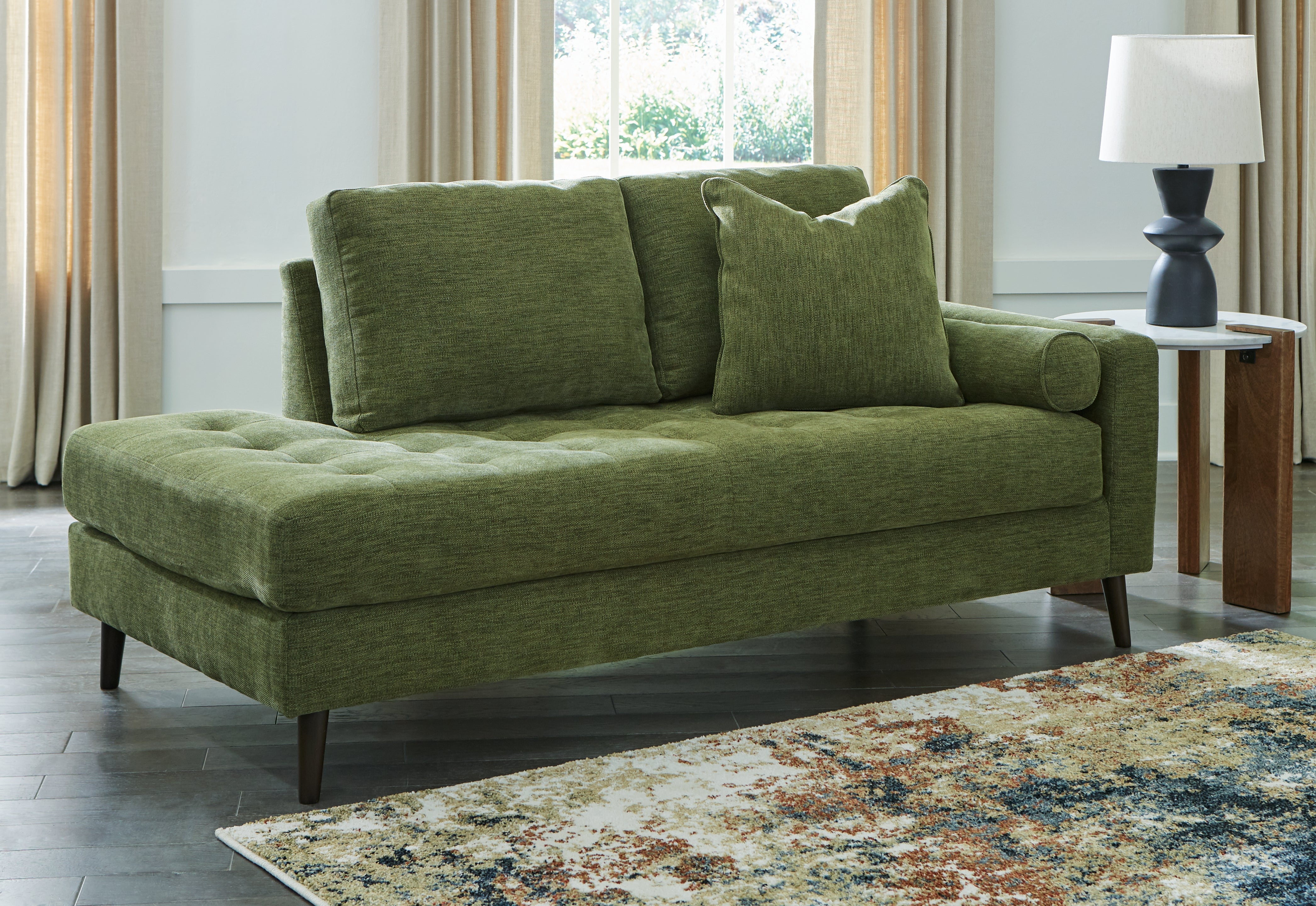 3 Brothers Decor - Ashley Furniture - Bixler Living Room - RAF Corner Chaise / Olive - 2610717