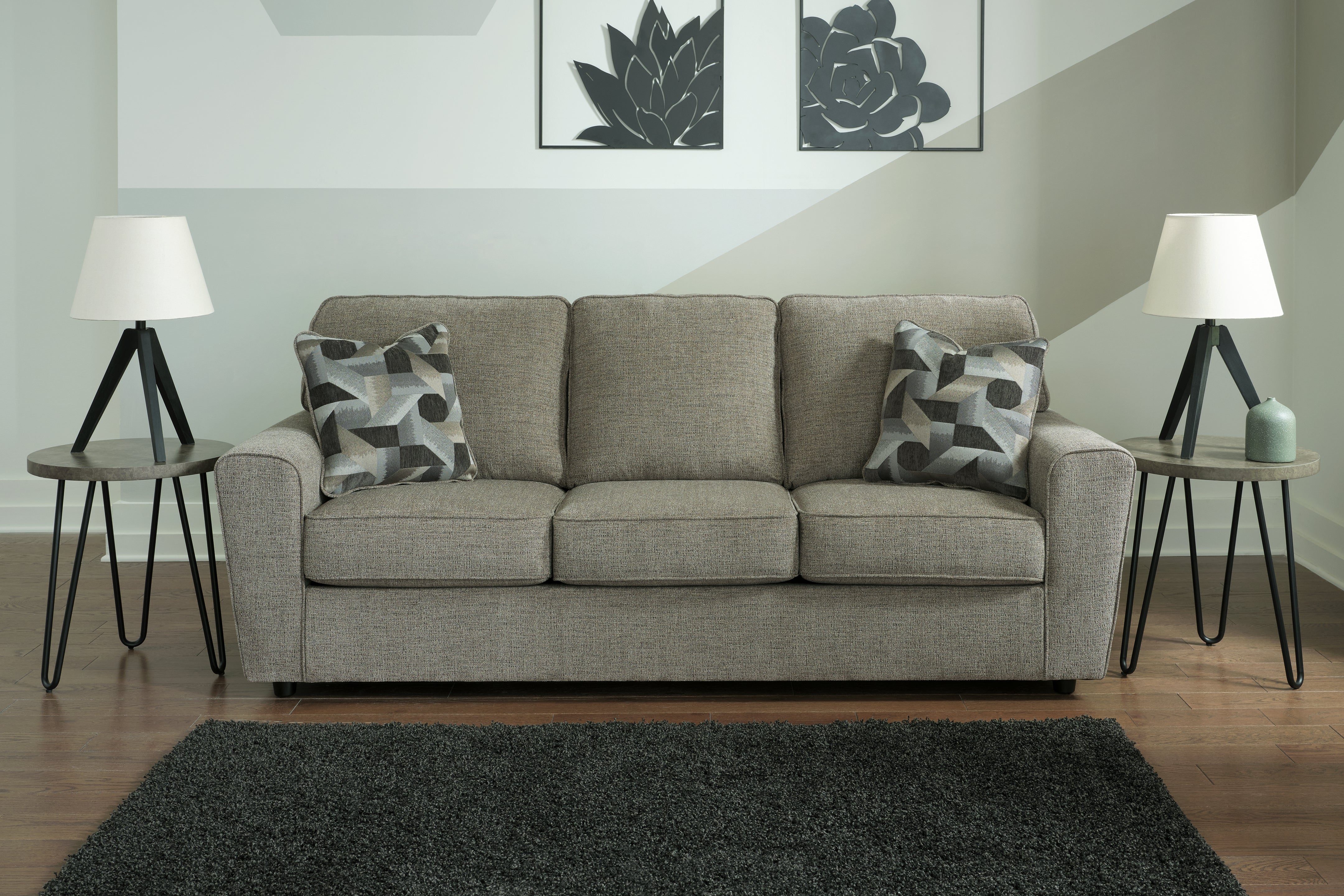 3 Brothers Decor - Ashley Furniture - Cascilla Living Room - Sofa / Pewter - 2680538