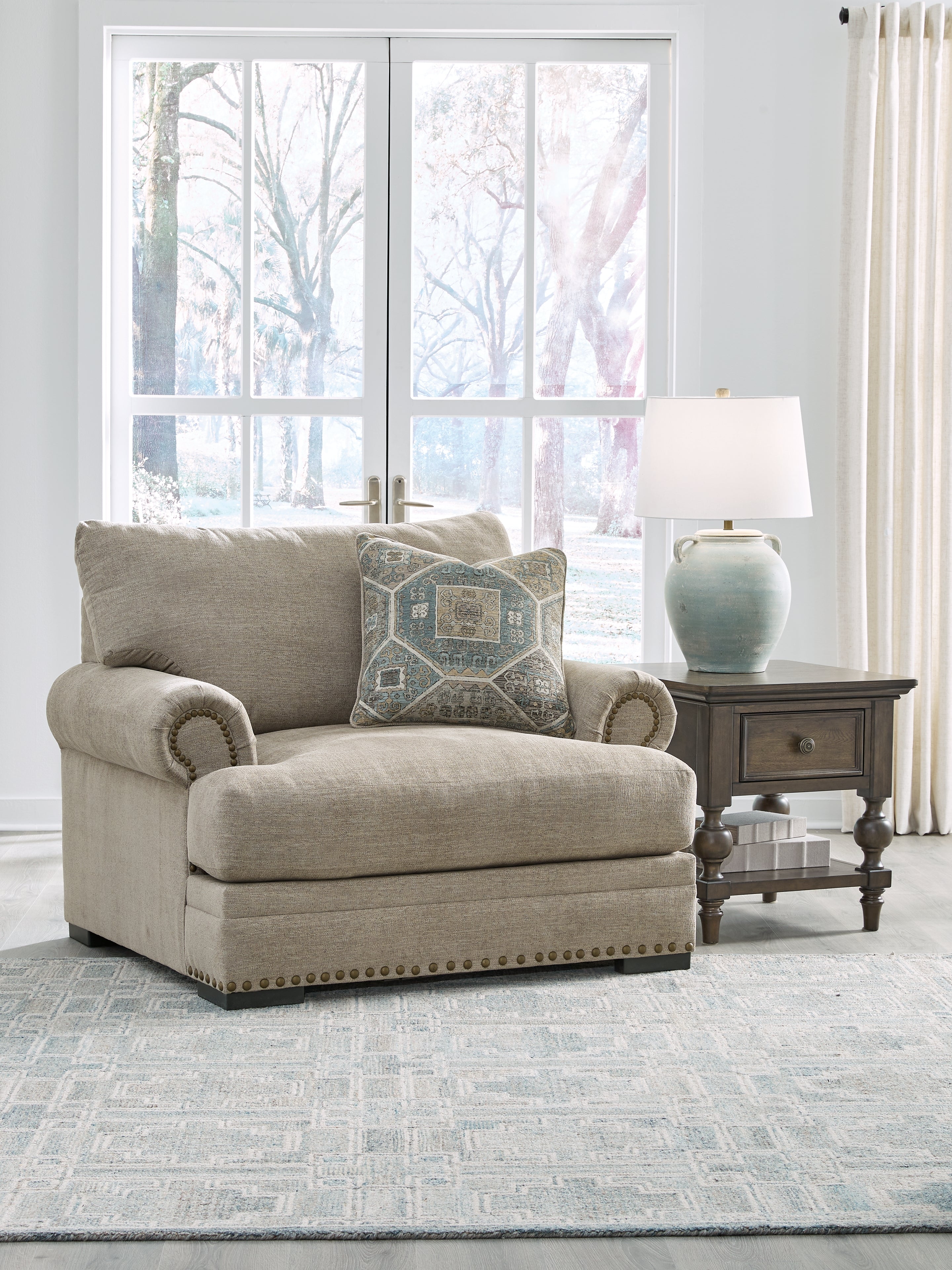 3 Brothers Decor - Ashley Furniture - Galemore Living Room - Chair and a Half / Quarry - 2700423