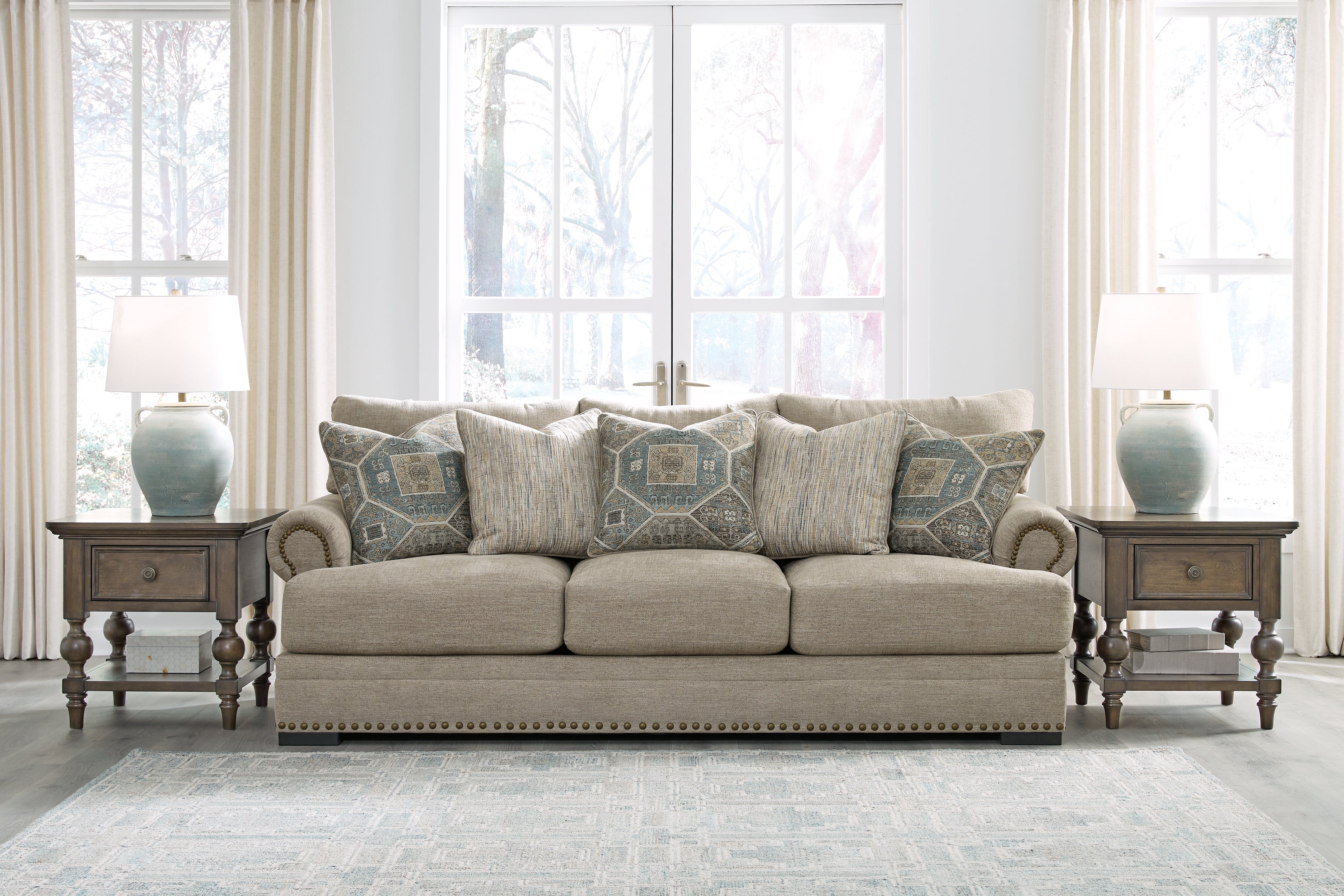 3 Brothers Decor - Ashley Furniture - Galemore Living Room - Sofa / Quarry - 2700438