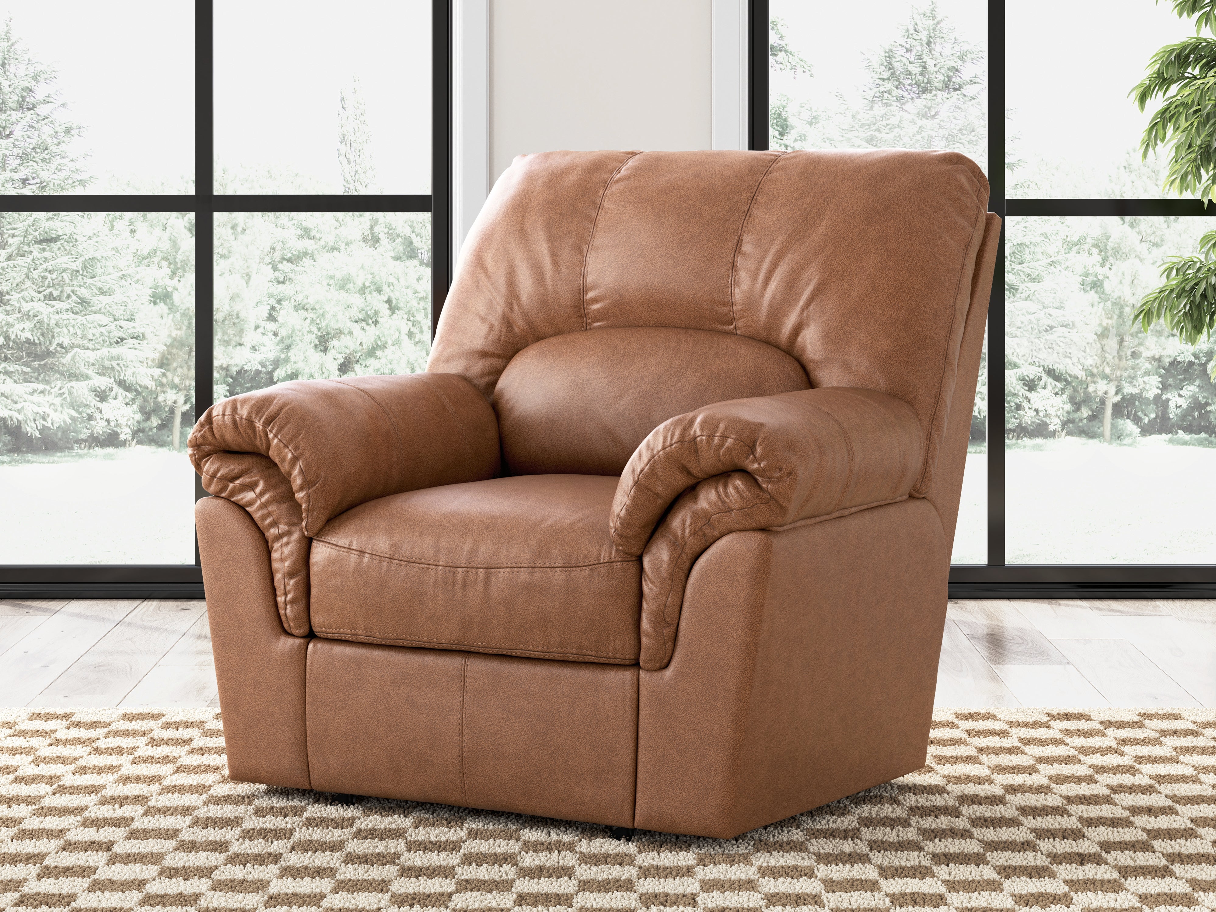 3 Brothers Decor - Ashley Furniture - WillowBend Living Room - Rocker Recliner / Caramel - PC2770425