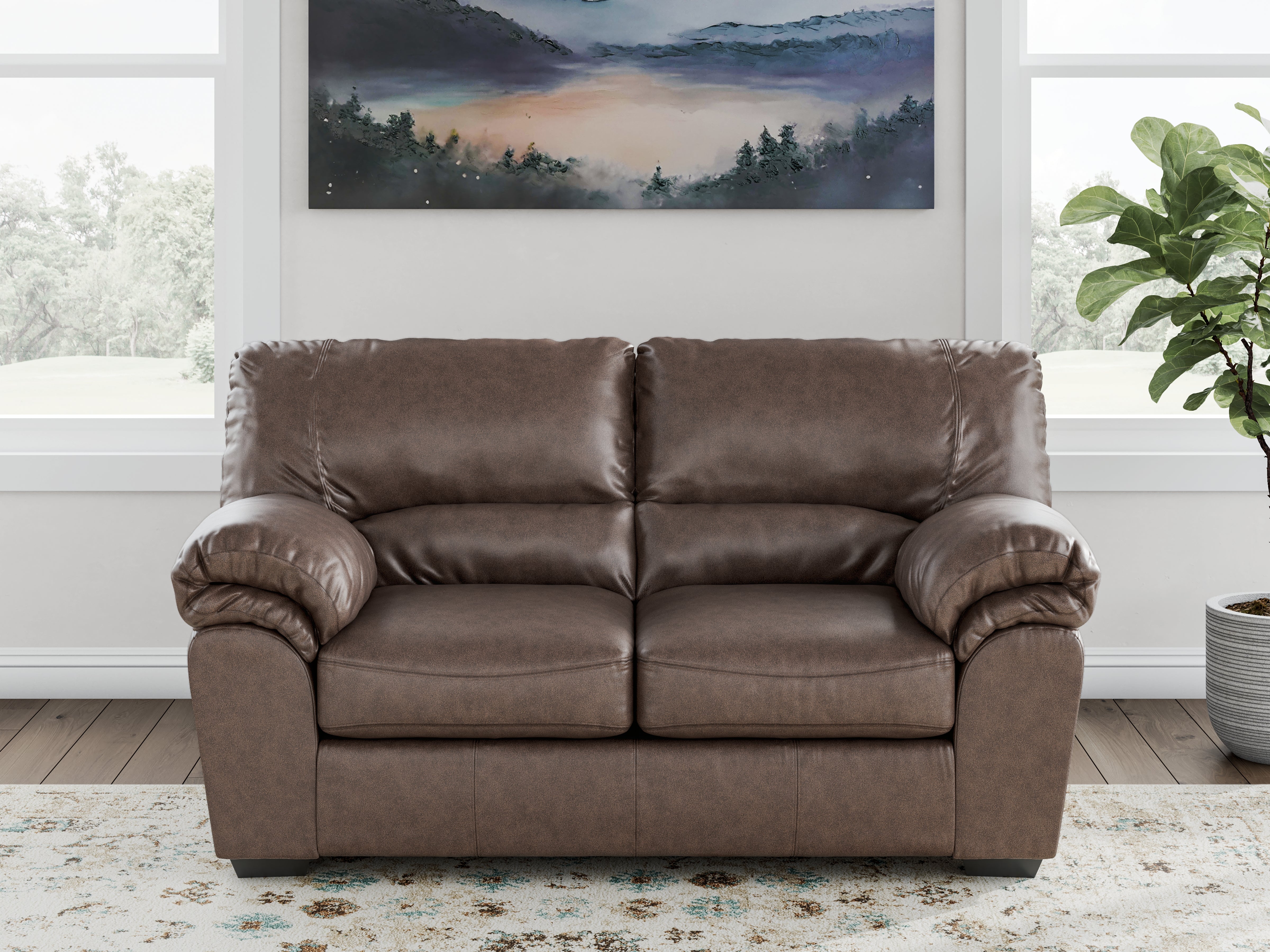 3 Brothers Decor - Ashley Furniture - WillowBend Living Room - Loveseat / Umber - PC2770535