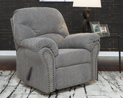 3 Brothers Decor - Ashley Furniture - Allmaxx Living Room - Rocker Recliner / Pewter - 2810525