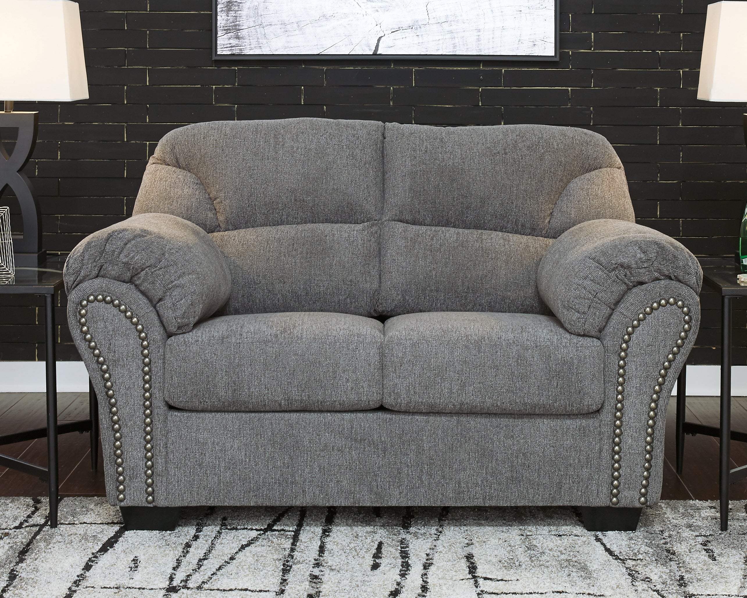 3 Brothers Decor - Ashley Furniture - Allmaxx Living Room - Loveseat / Pewter - 2810535