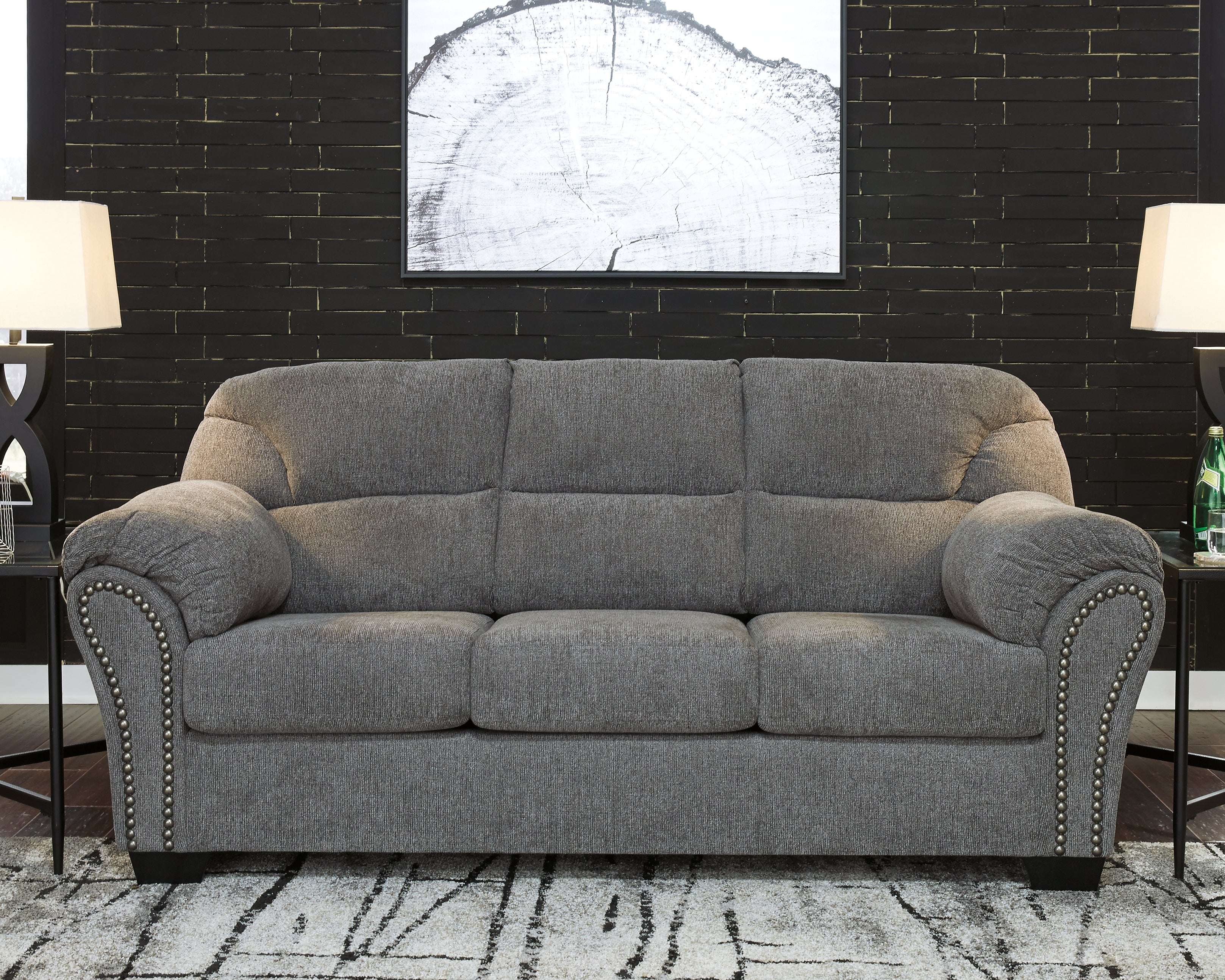 3 Brothers Decor - Ashley Furniture - Allmaxx Living Room - Sofa / Pewter - 2810538