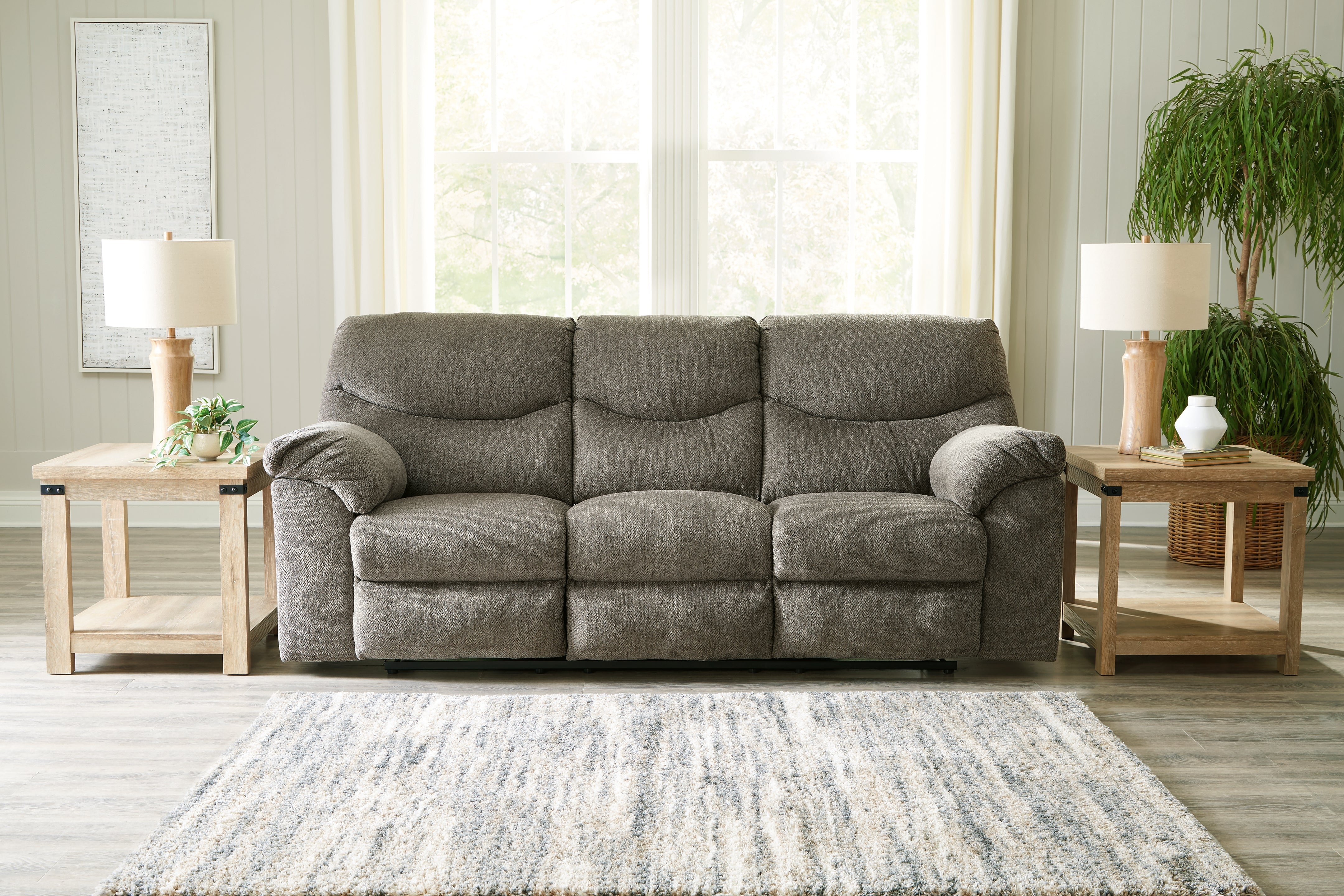 3 Brothers Decor - Ashley Furniture - Alphons Living Room - Reclining Sofa / Putty - 2820188