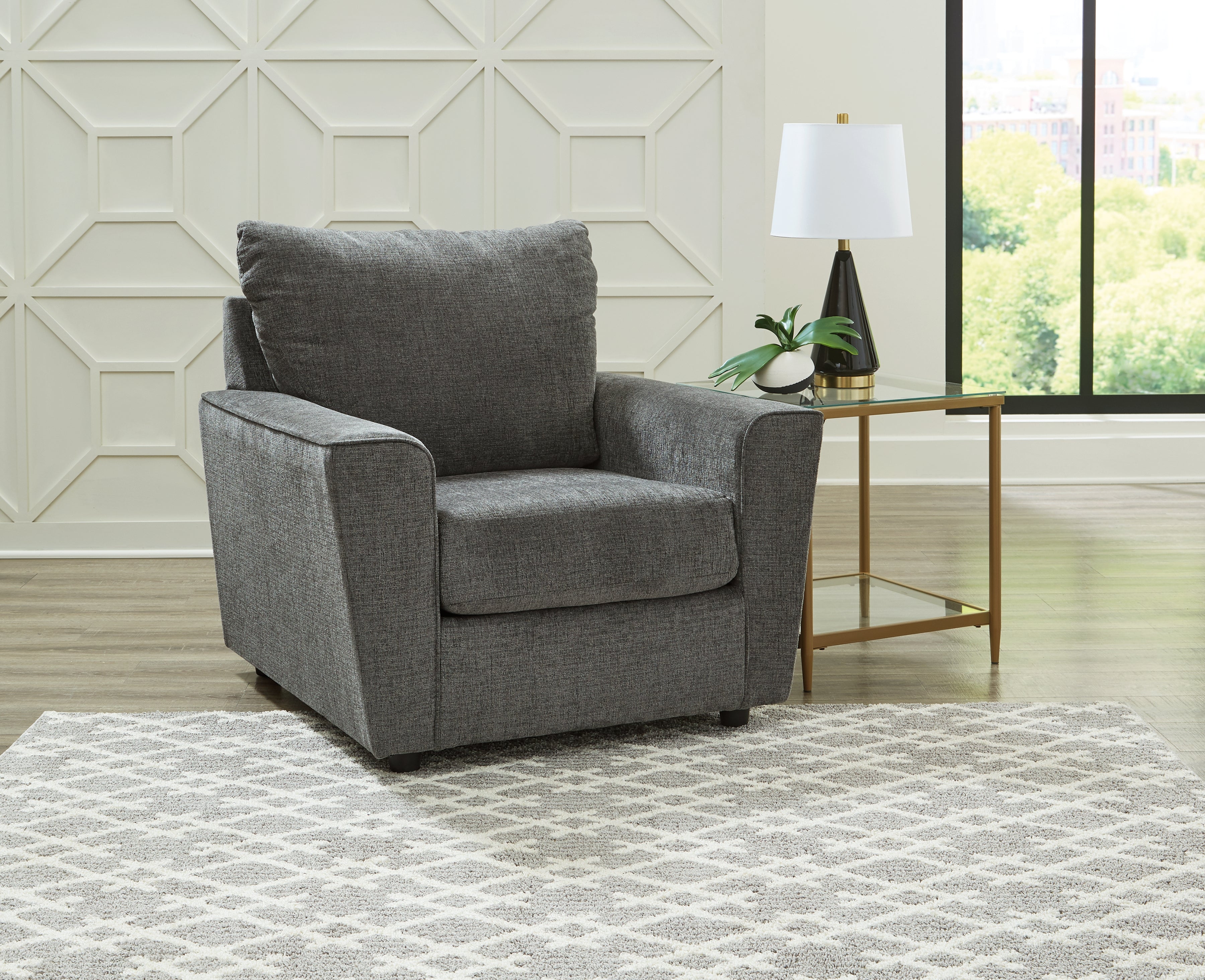 3 Brothers Decor - Ashley Furniture - Stairatt Living Room - Chair / Gravel - 2850220