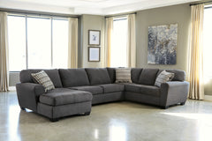 3 Brothers Decor - Ashley Furniture - Ambee Sectional - RAF 3-Piece Sectional with Chaise / Slate - 28620S1
