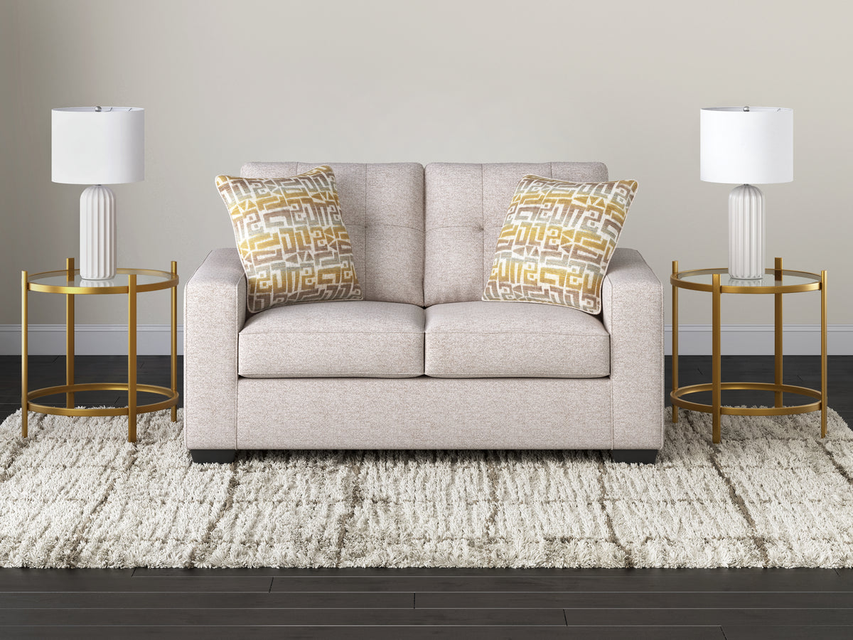3 Brothers Decor - Ashley Furniture - Larimer Living Room - Loveseat / Stone - PC2920335