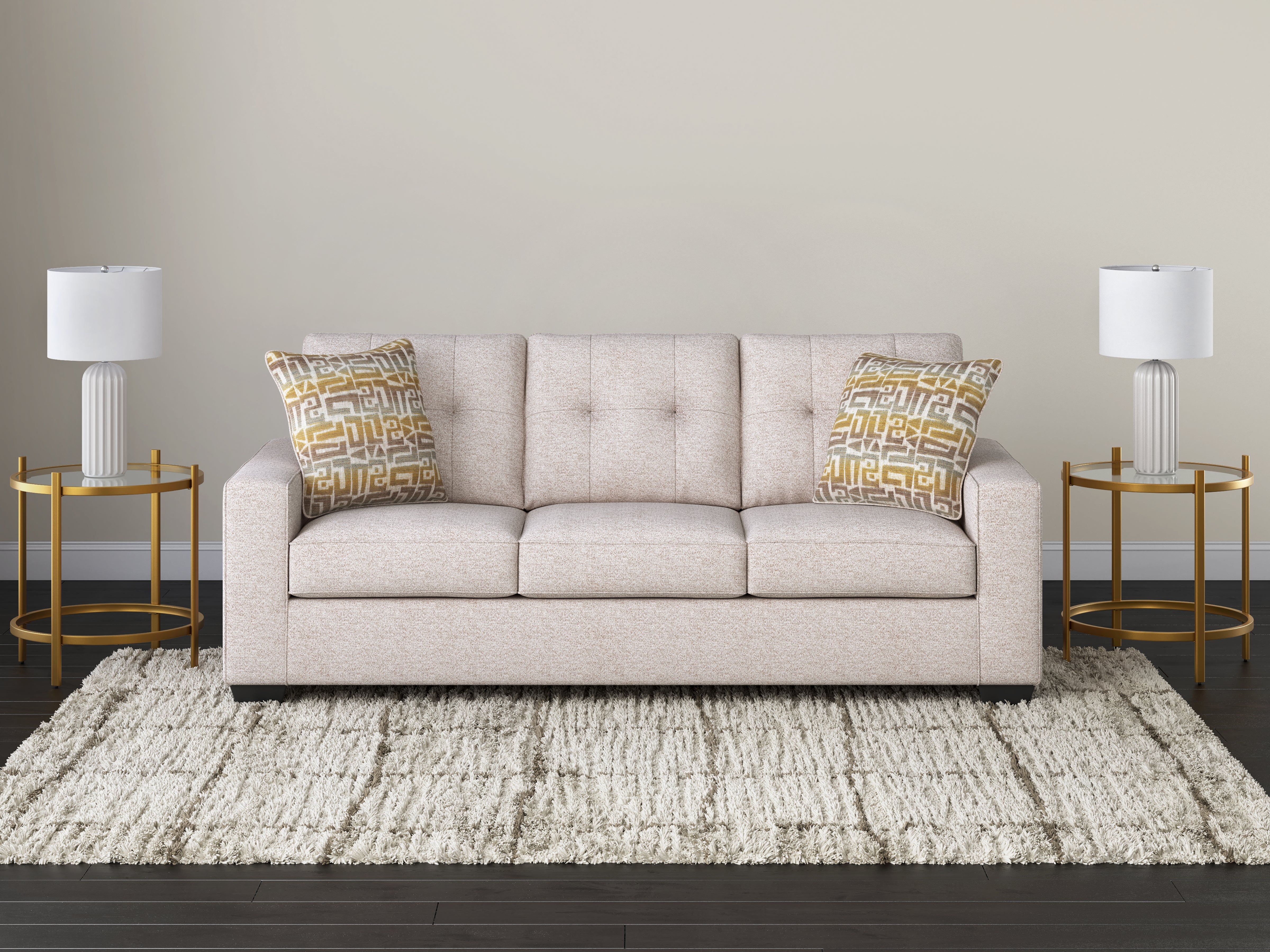 3 Brothers Decor - Ashley Furniture - Larimer Living Room - Sofa / Stone - PC2920338