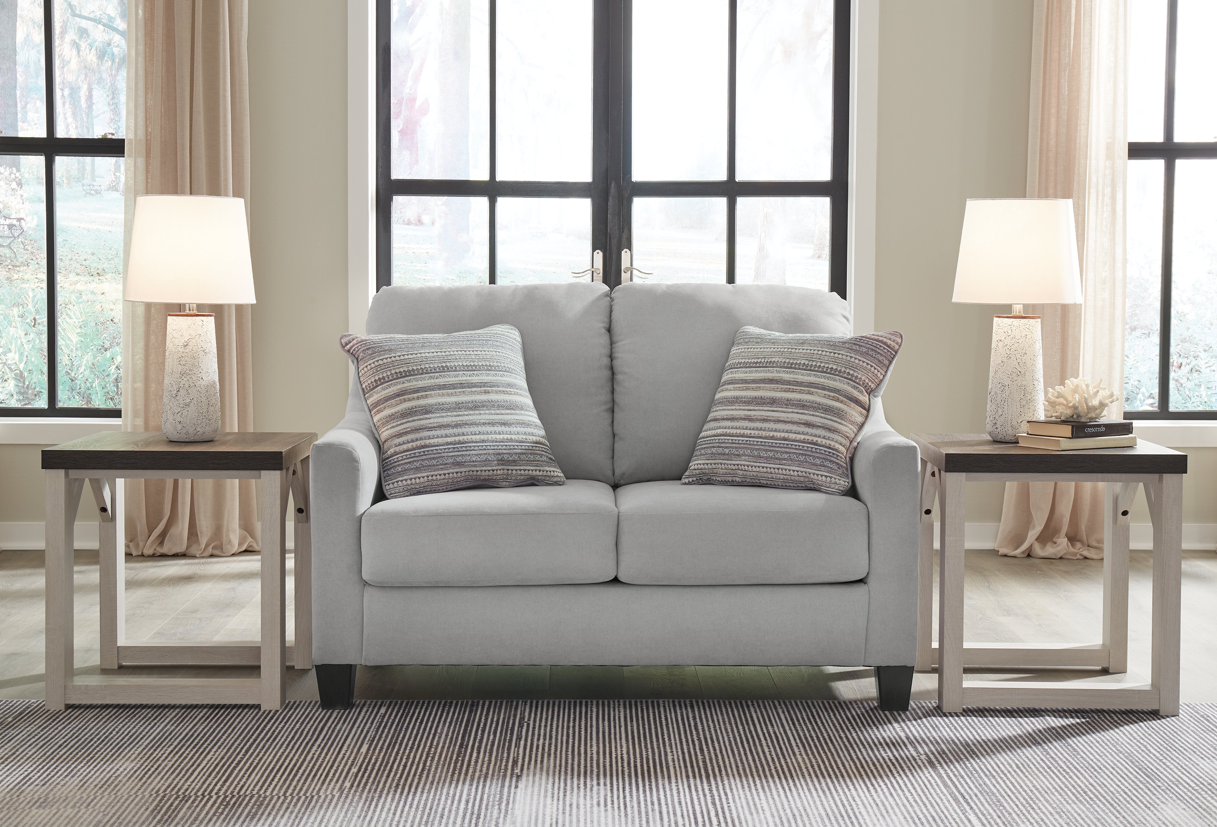 3 Brothers Decor - Ashley Furniture - Adlai Living Room - Loveseat / Shadow - 3010335