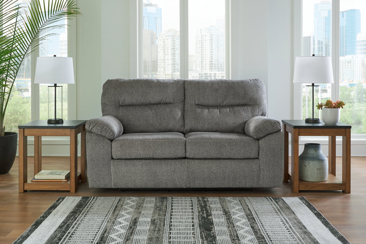 3 Brothers Decor - Ashley Furniture - Bindura Living Room - Glider Loveseat / Mineral - 3030578