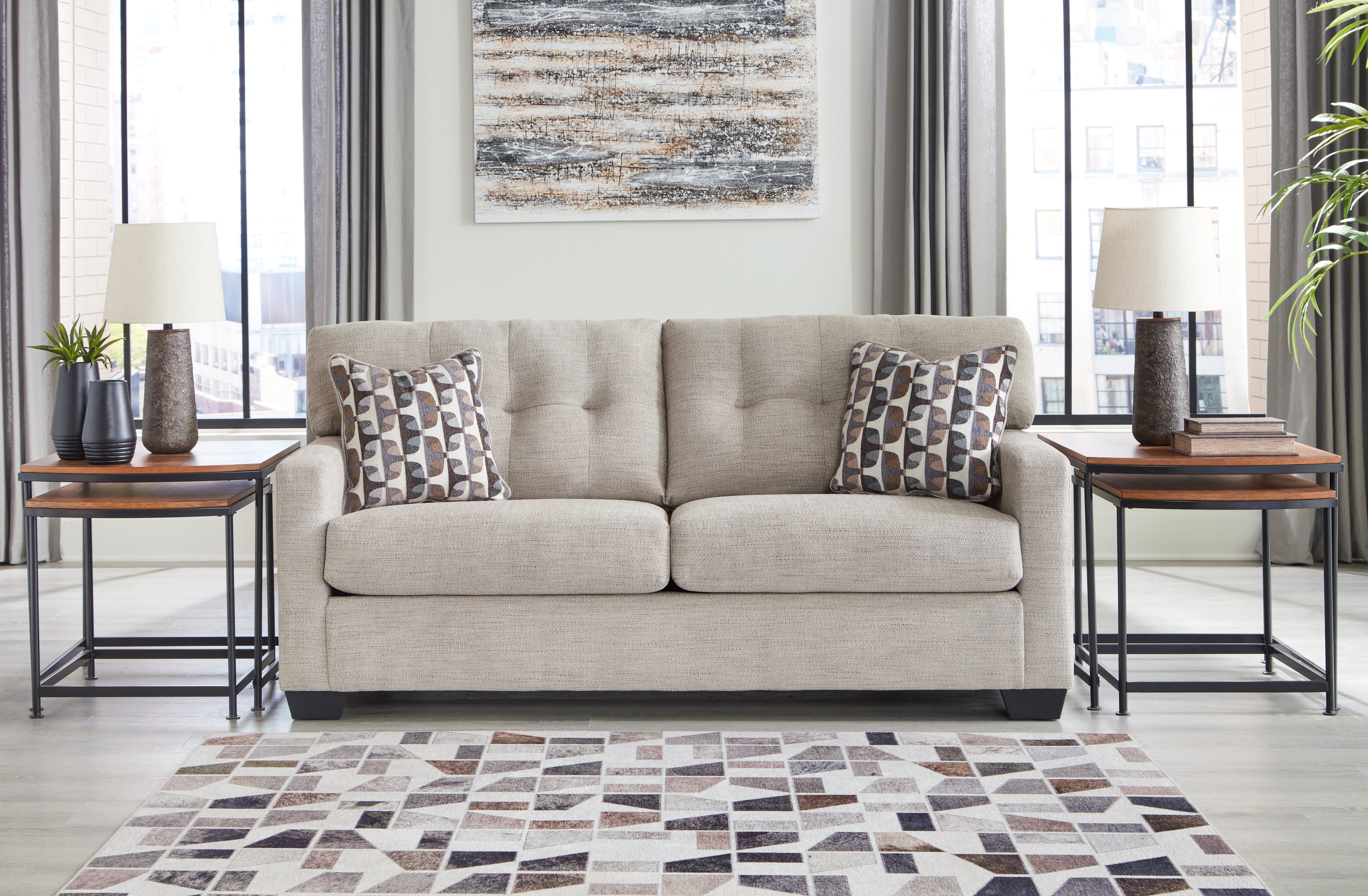 3 Brothers Decor - Ashley Furniture - Mahoney Living Room - Sofa / Pebble - 3100438