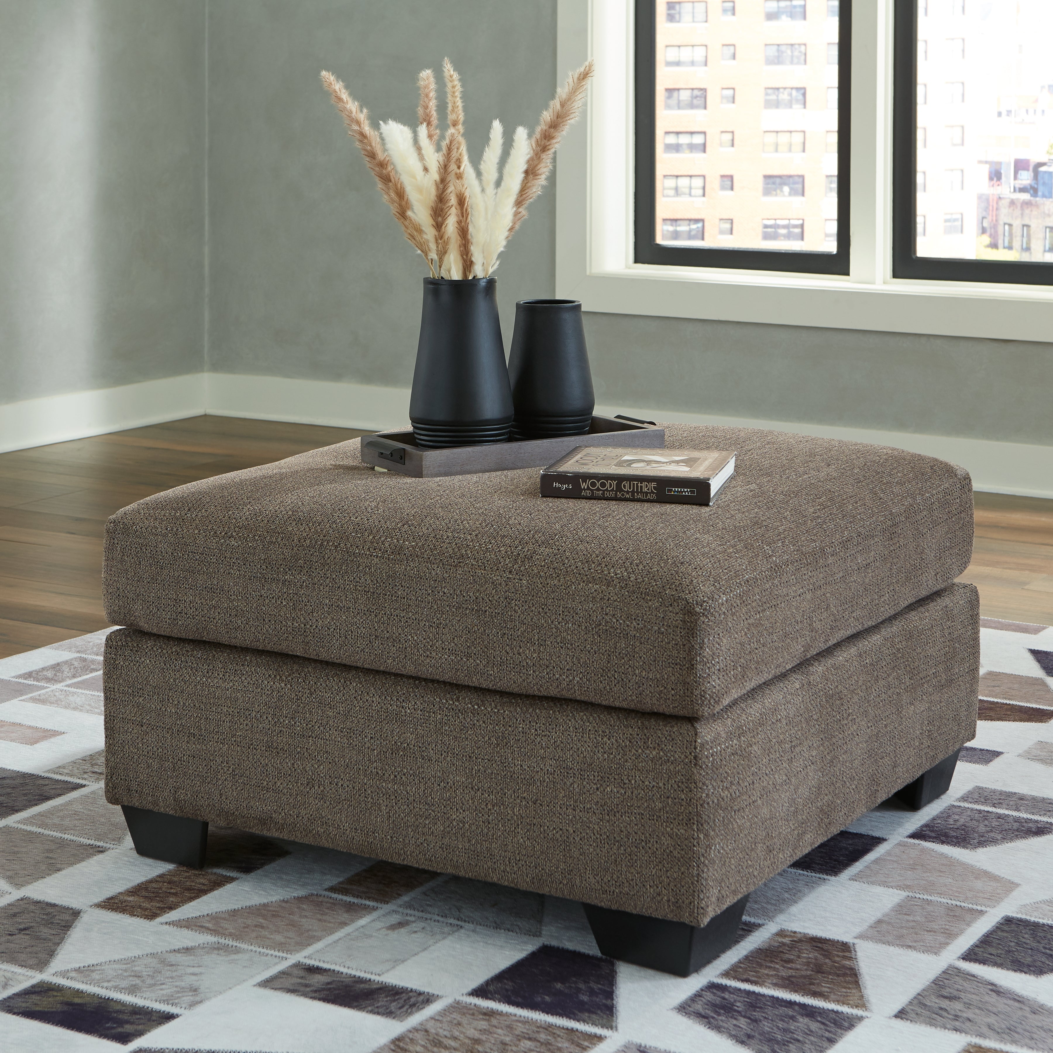 3 Brothers Decor - Ashley Furniture - Mahoney Living Room - Oversized Accent Ottoman / Chocolate - 3100508
