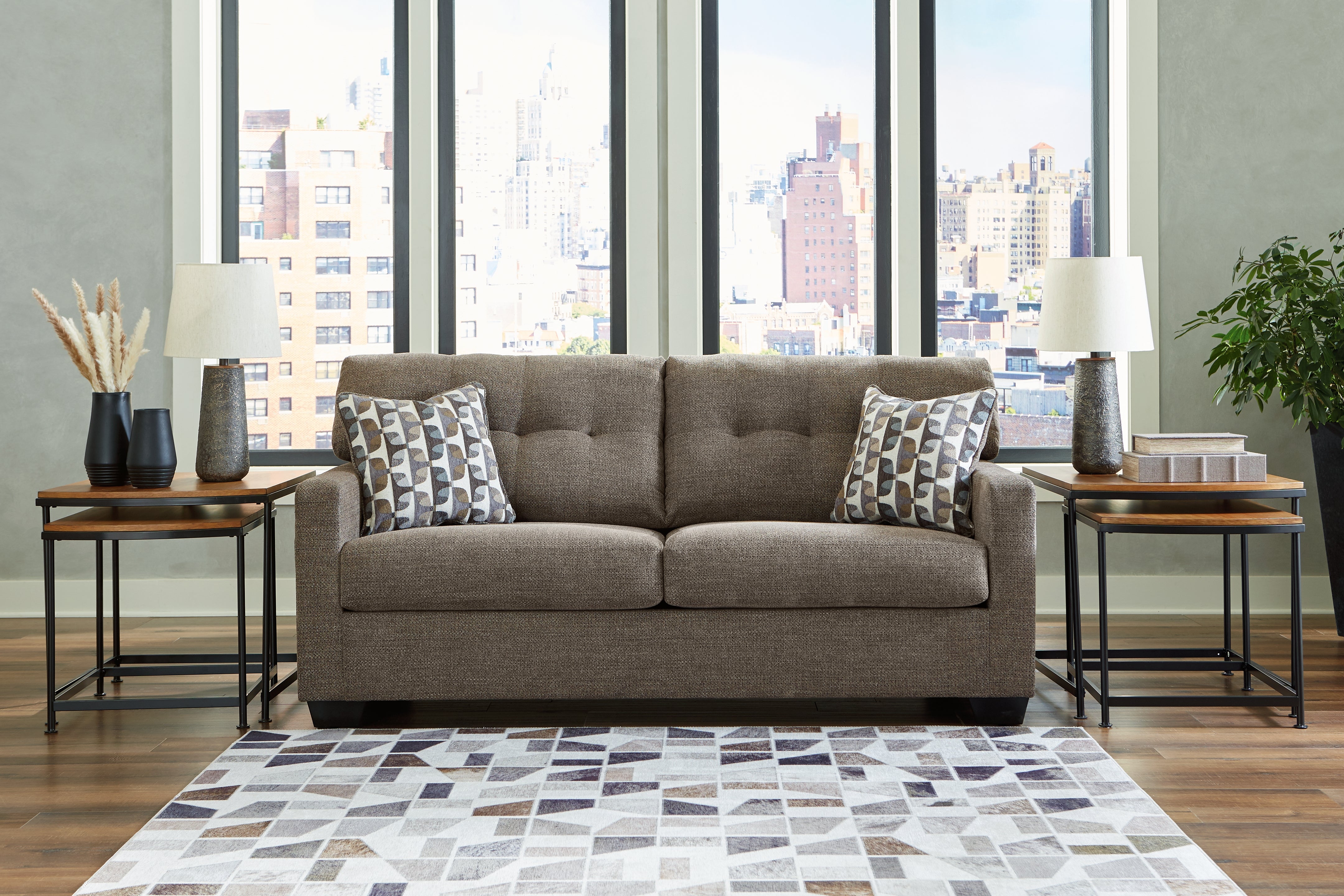 3 Brothers Decor - Ashley Furniture - Mahoney Living Room - Sofa / Chocolate - 3100538
